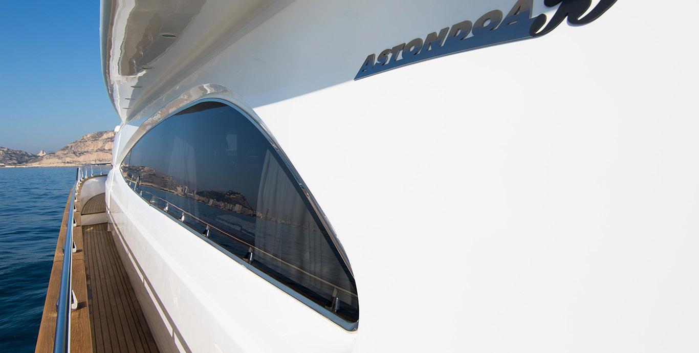 Aboard LADY R a 95ft (28.95m) luxury motor yacht , built by ASTONDOA in 2003