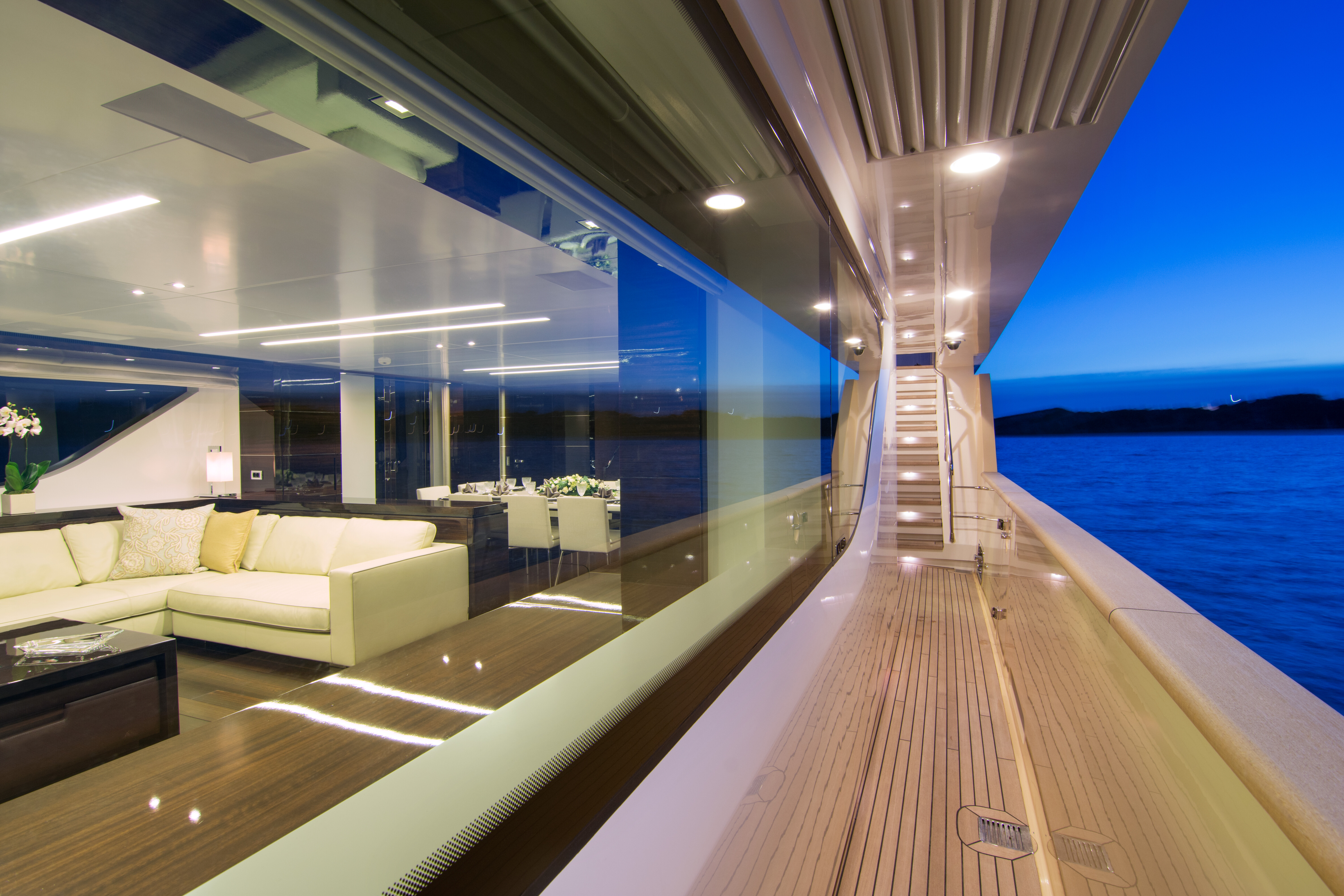 Aboard SOURAYA a 125ft (38.1m) luxury motor yacht for Charter available with Fraser Yachts, built by SANLORENZO in 2012