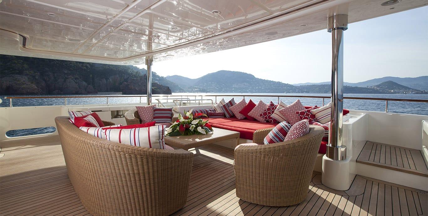 Aboard EMOTION² a 139ft (42.6m) luxury motor yacht , built by CRN in 2007