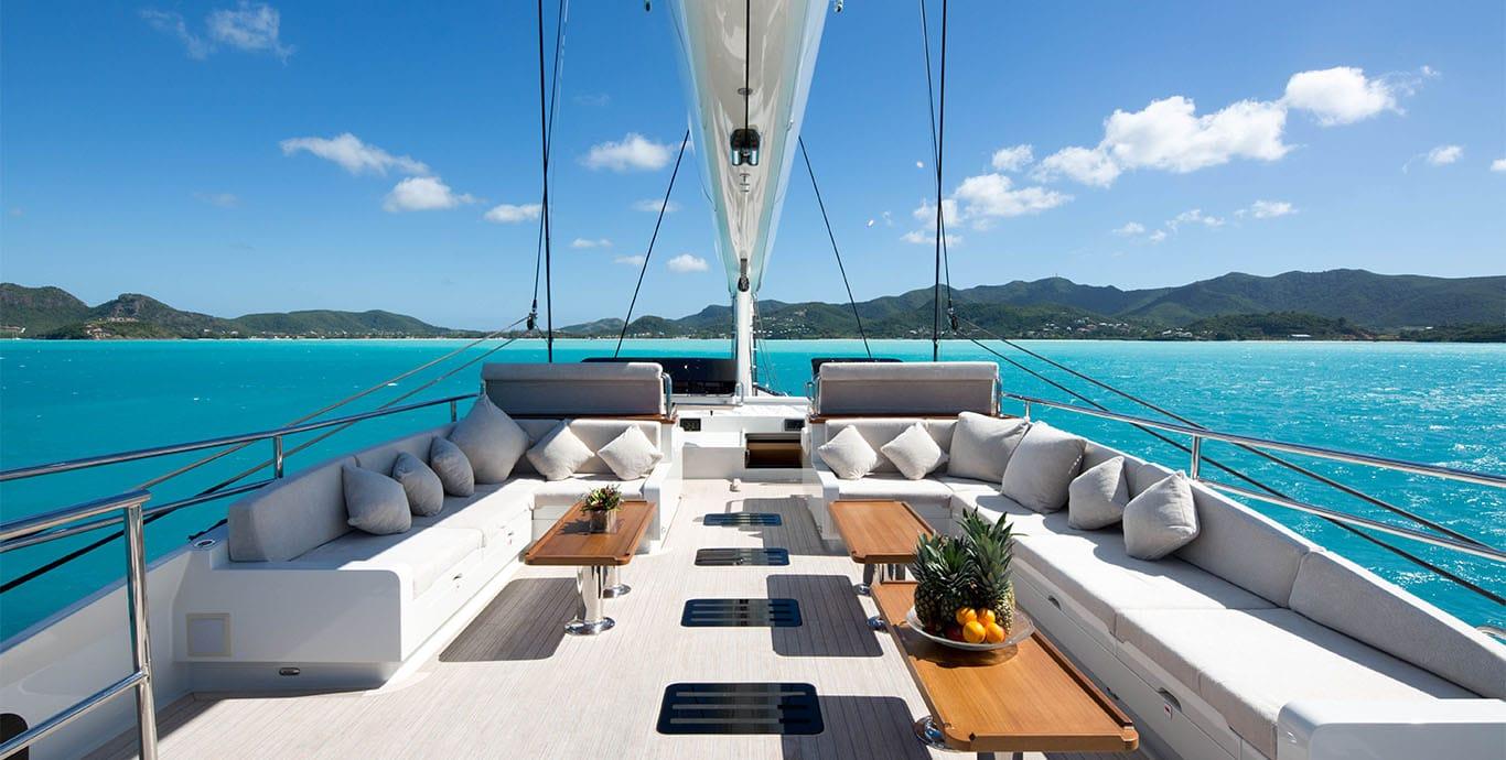 Aboard OHANA a 163ft (49.7m) luxury sailing yacht for Charter available with Fraser Yachts, built by FITZROY YACHTS in 2012