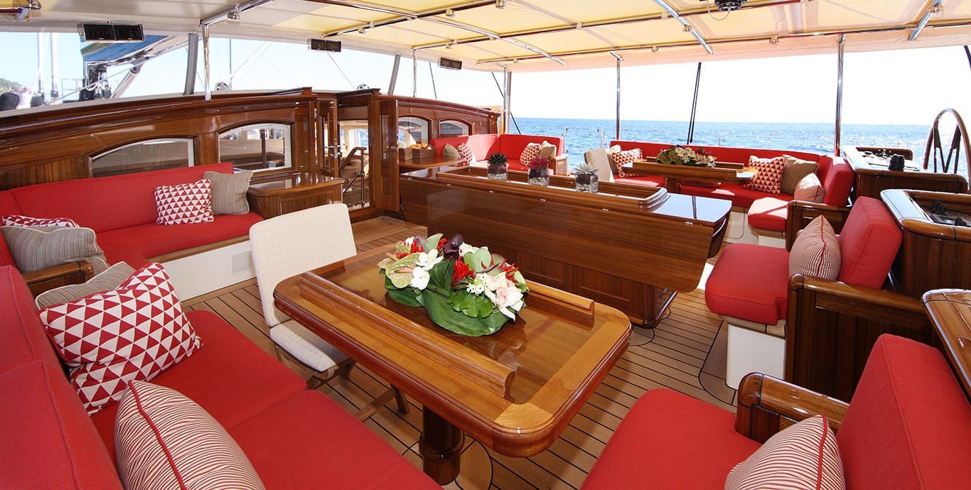 Aboard MARIE a 179ft (54.6m) luxury sailing yacht for Charter available with Fraser Yachts, built by VITTERS in 2010