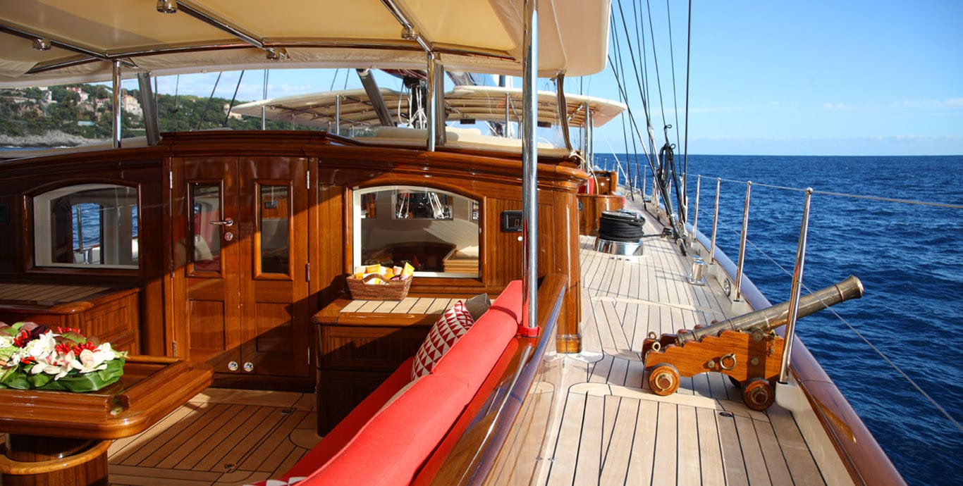 Aboard MARIE a 179ft (54.6m) luxury sailing yacht for Charter available with Fraser Yachts, built by VITTERS in 2010