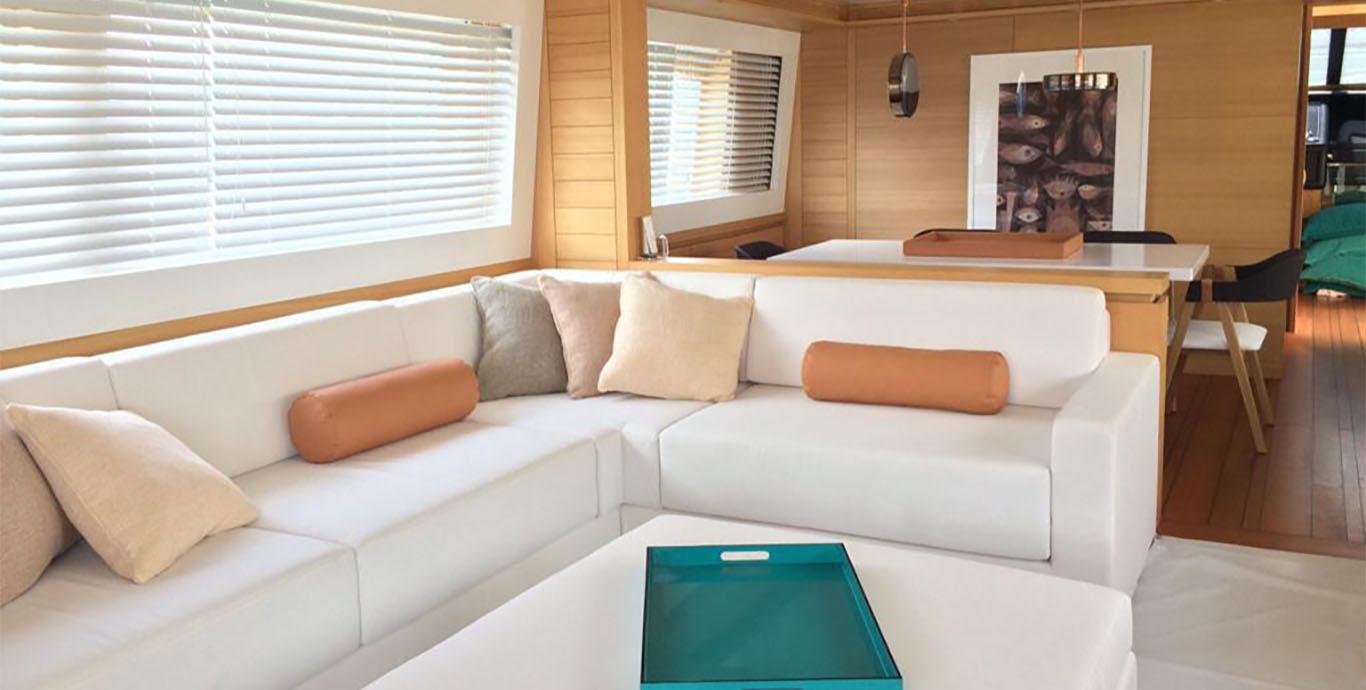 Aboard GULU a 89ft (27.3m) luxury motor yacht , built by MAIORA in 2011