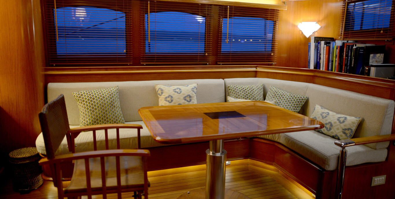 Aboard EUGENIA VII a 107ft (32.9m) luxury sailing yacht for Charter available with Fraser Yachts, built by TURQUOISE  in 2009
