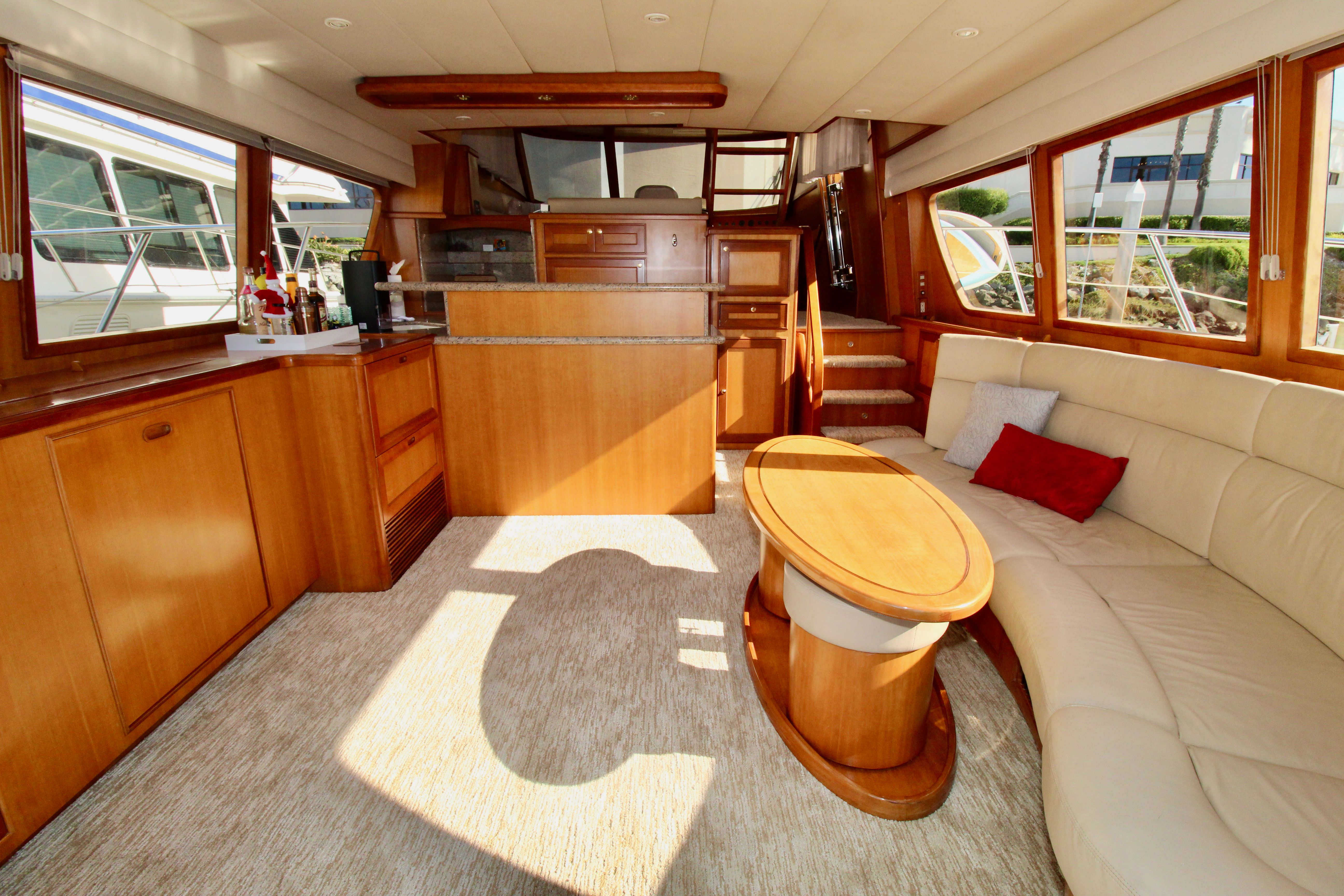 Aboard MAHALO a 57ft (17.37m) luxury motor yacht , built by MCKINNA in 2007