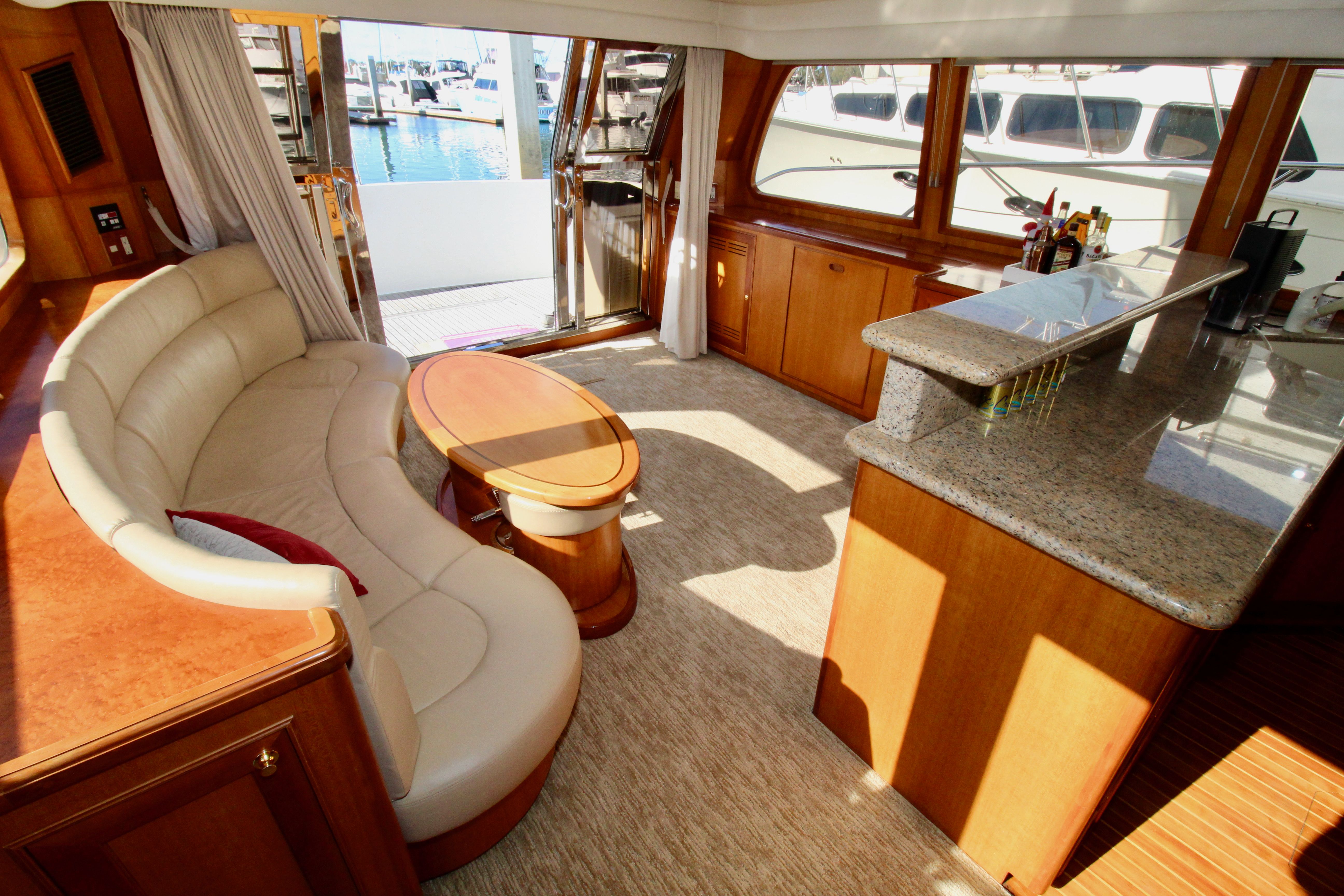 Aboard MAHALO a 57ft (17.37m) luxury motor yacht , built by MCKINNA in 2007