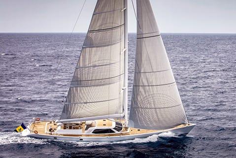 Aboard PAULINE AF SKANOR a 112ft (34.34m) luxury sailing yacht , built by NAUTOR’S SWAN in 2003