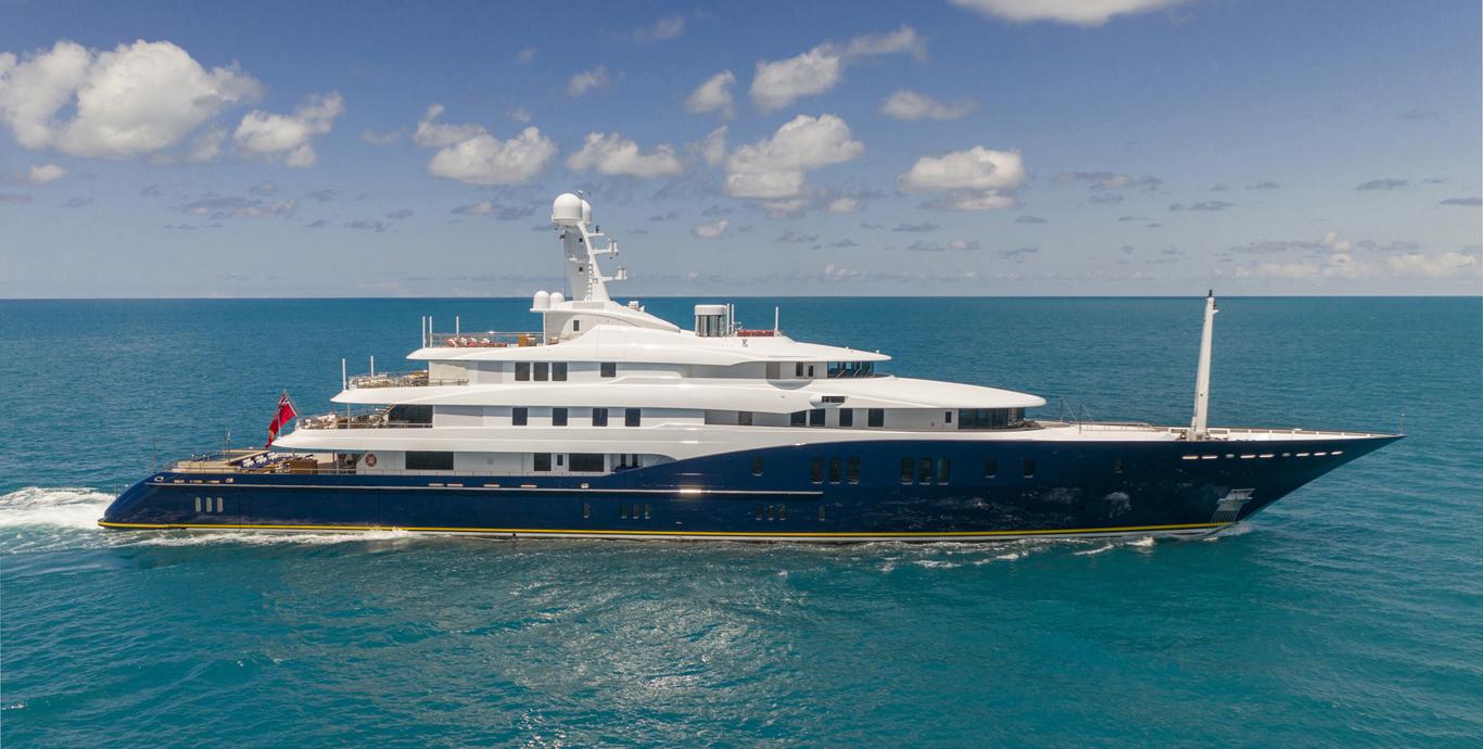 Aboard HBC a 281ft (85.65m) luxury motor yacht , built by ABEKING & RASMUSSEN in 2009