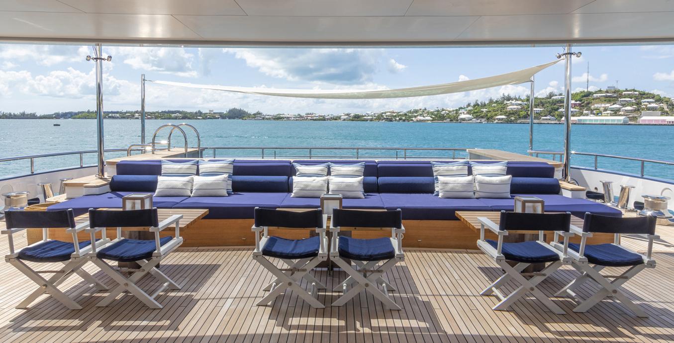 Aboard HBC a 281ft (85.65m) luxury motor yacht , built by ABEKING & RASMUSSEN in 2009