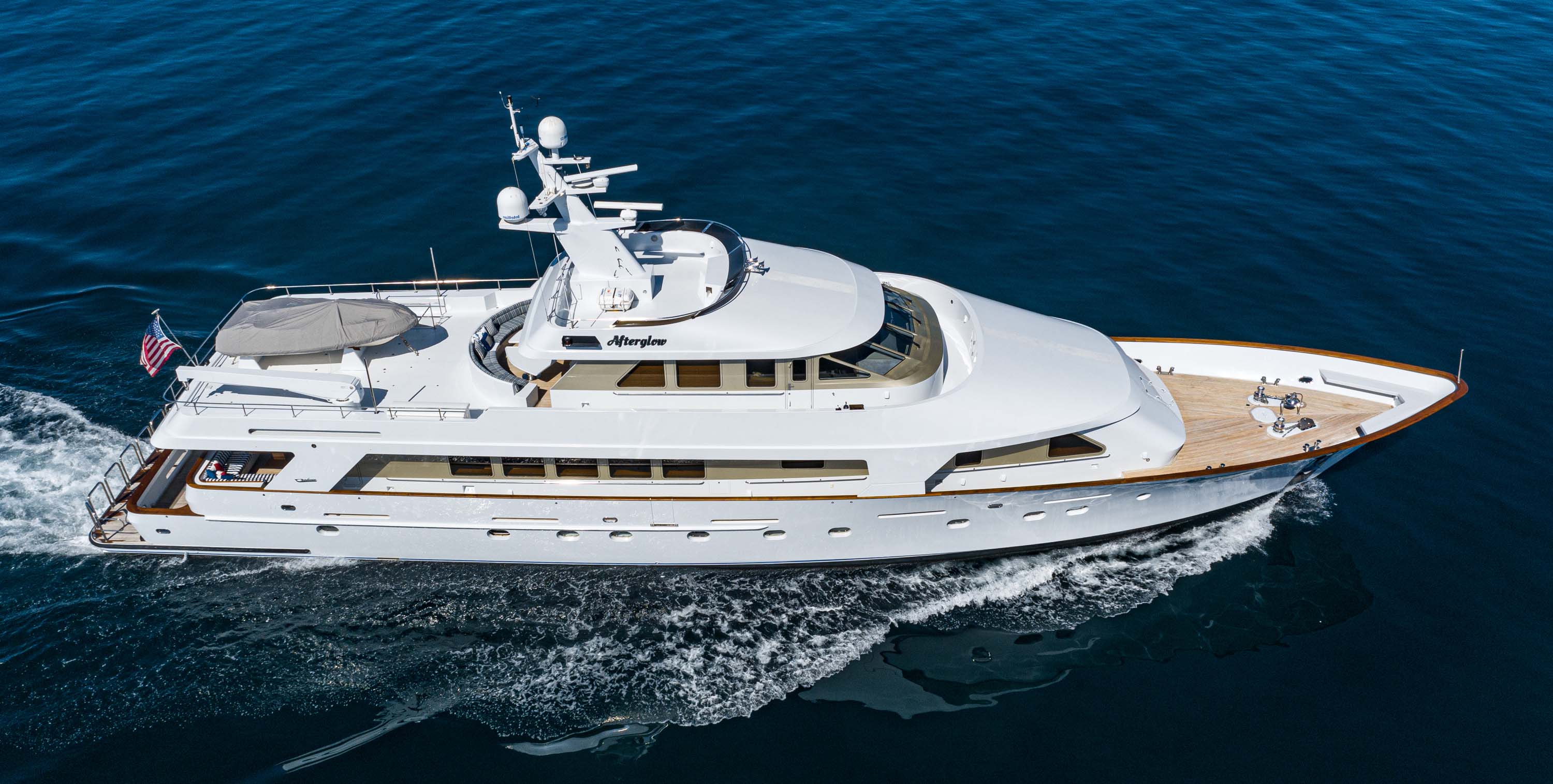 Aboard AFTERGLOW a 126ft (38.4m) luxury motor yacht for Sale available with Fraser Yachts, built by CHRISTENSEN in 1992