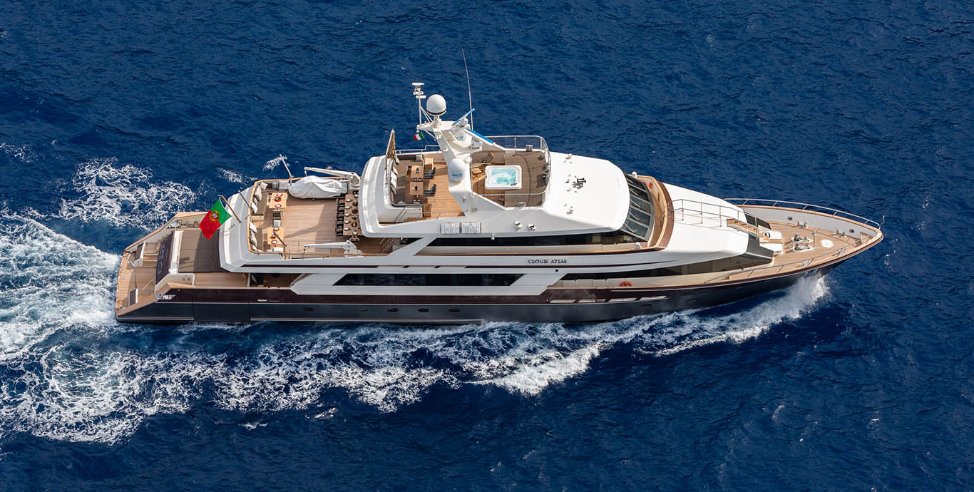 Aboard CLOUD ATLAS a 150ft (46m) luxury motor yacht for Charter available with Fraser Yachts, built by LLOYDS SHIPS in 1990