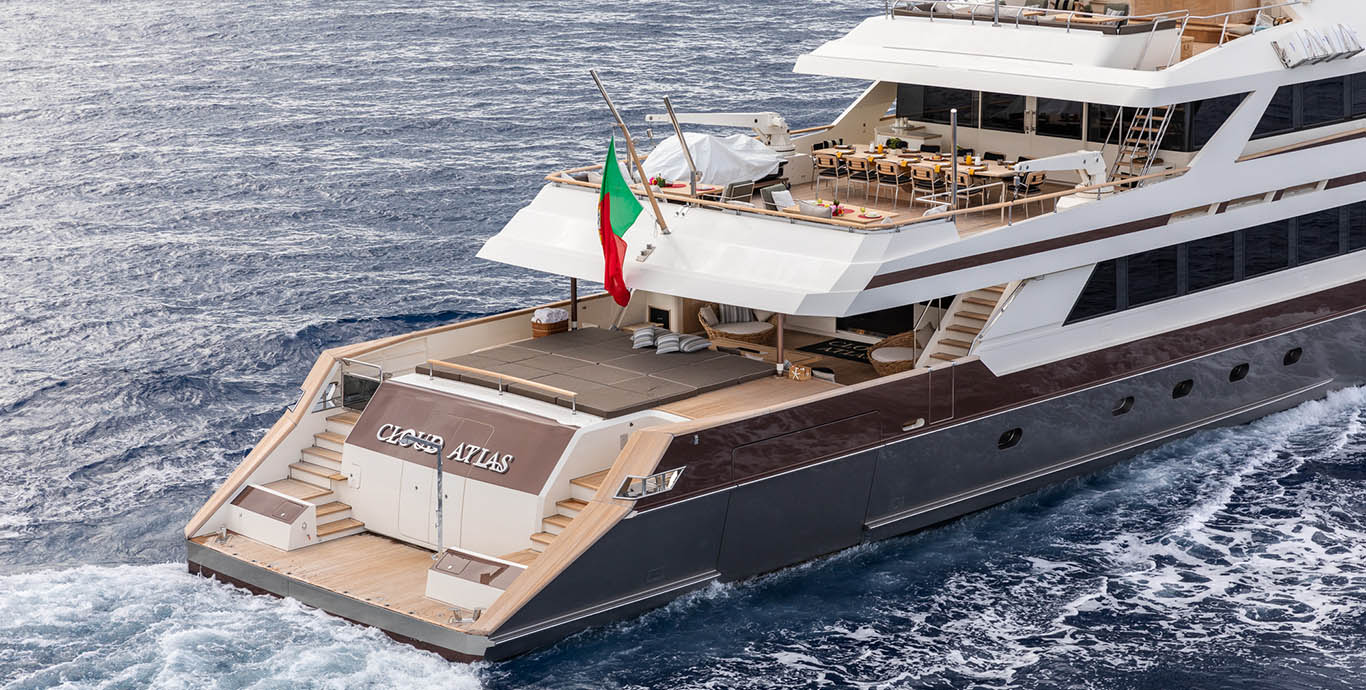 Aboard CLOUD ATLAS a 150ft (46m) luxury motor yacht for Charter available with Fraser Yachts, built by LLOYDS SHIPS in 1990
