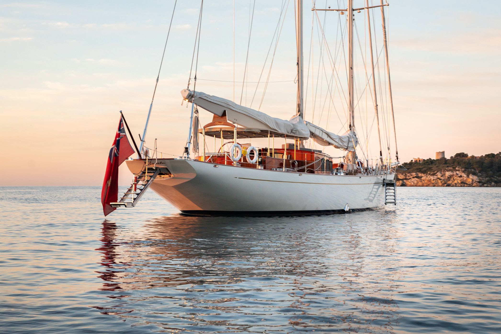 Aboard GWEILO a 155ft (47.4m) luxury sailing yacht for Sale available with Fraser Yachts, built by MENGI YAY in 2009