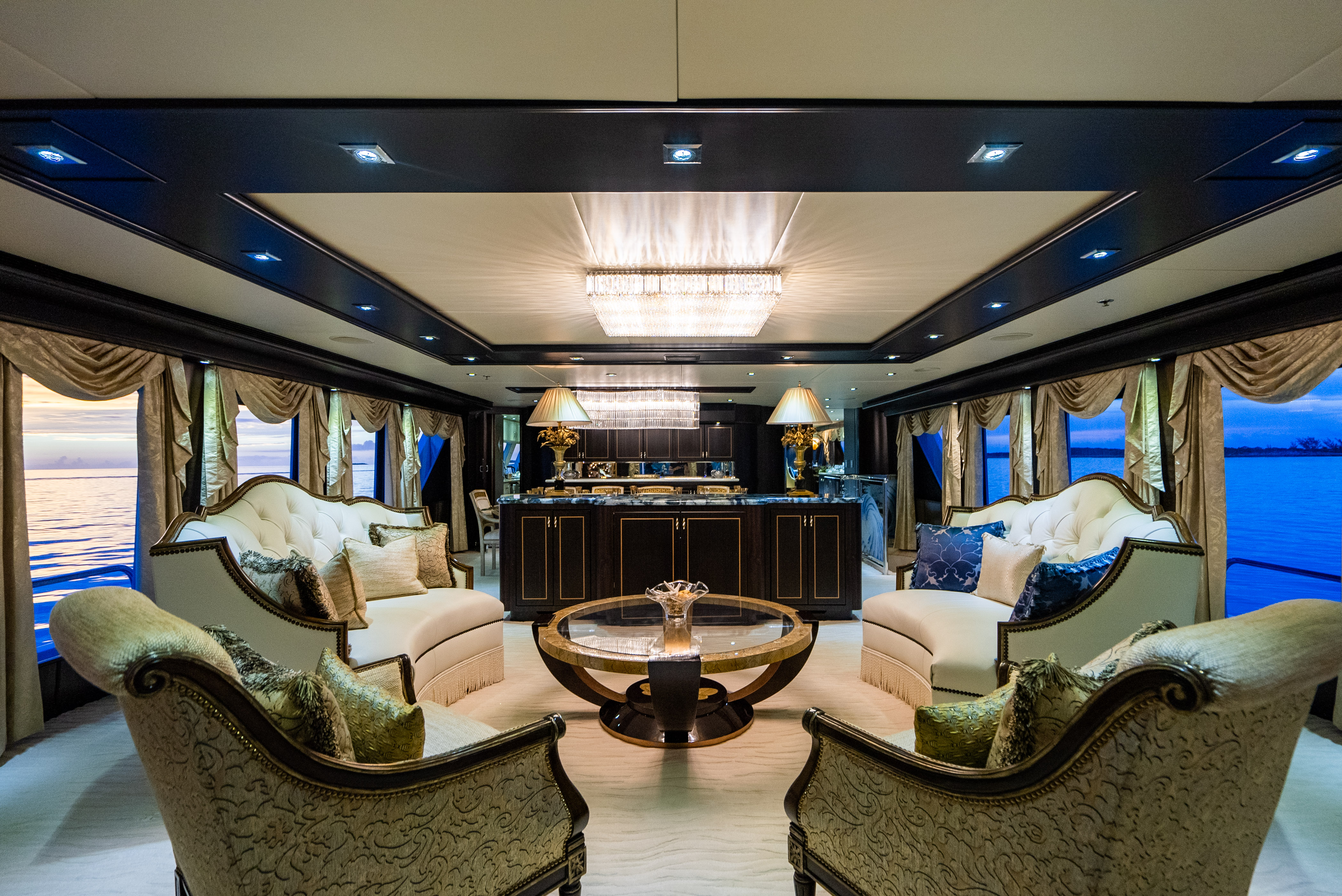 Aboard GRADE I a 142ft (43.28m) luxury motor yacht for Sale & Charter available with Fraser Yachts, built by CHRISTENSEN in 1995