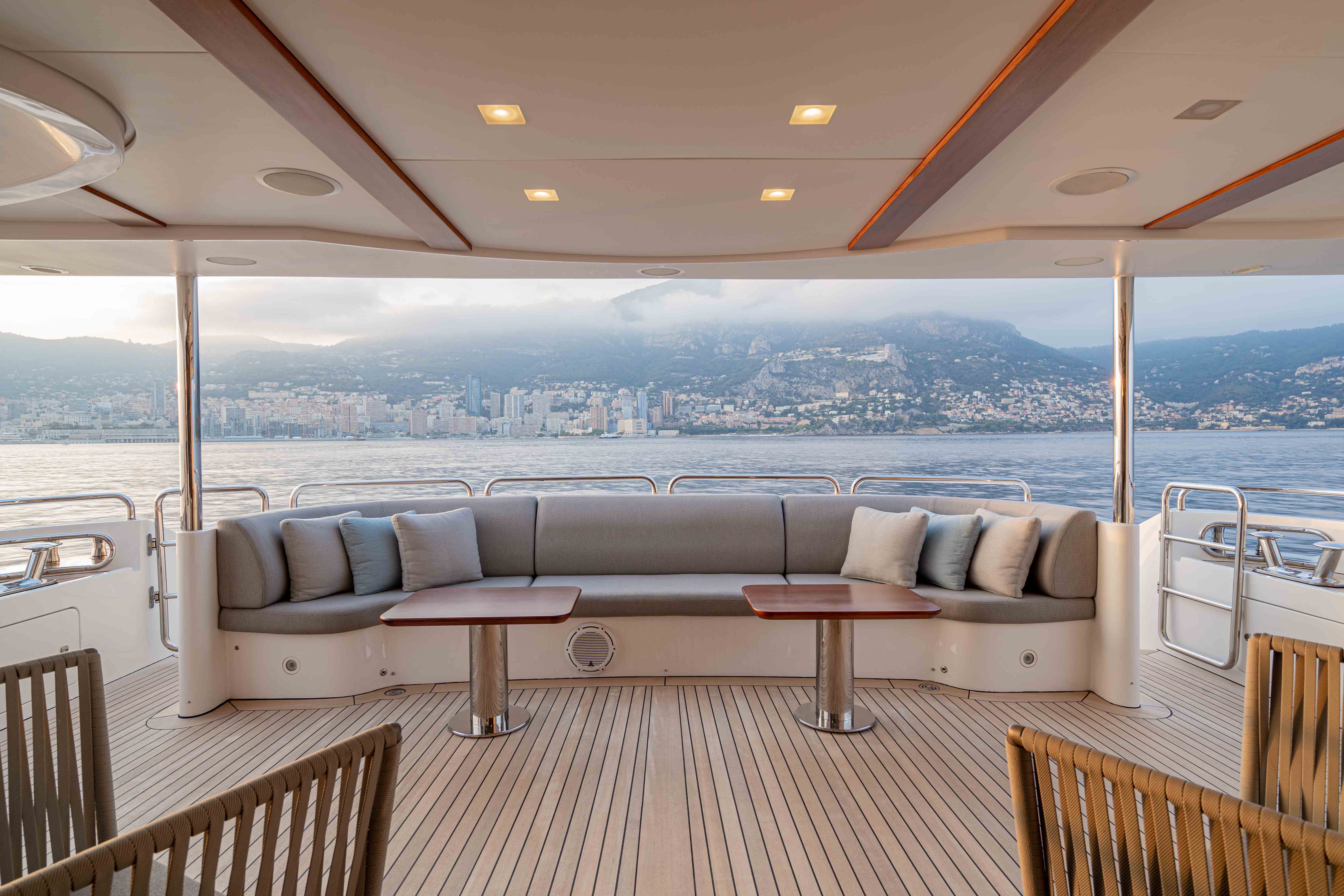 Aboard EDESIA a 121ft (36.9m) luxury motor yacht for Sale & Charter available with Fraser Yachts, built by BENETTI in 2014