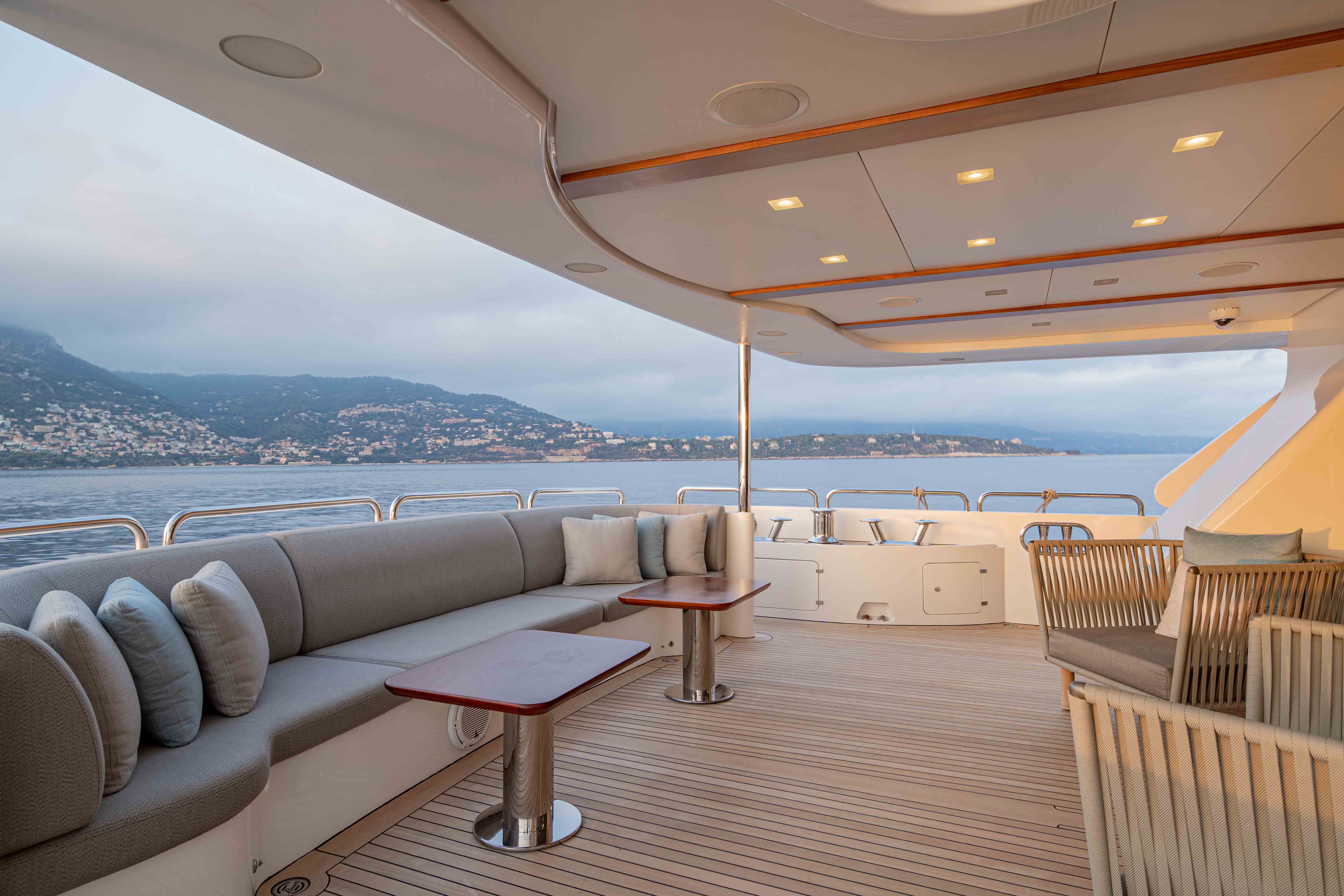 Aboard EDESIA a 121ft (36.9m) luxury motor yacht for Sale & Charter available with Fraser Yachts, built by BENETTI in 2014