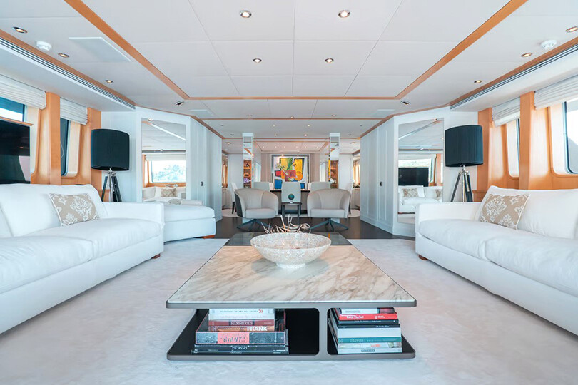 Aboard DEEP BLUE II a 144ft (43.89m) luxury motor yacht for Charter available with Fraser Yachts, built by OCEANCO in 1996