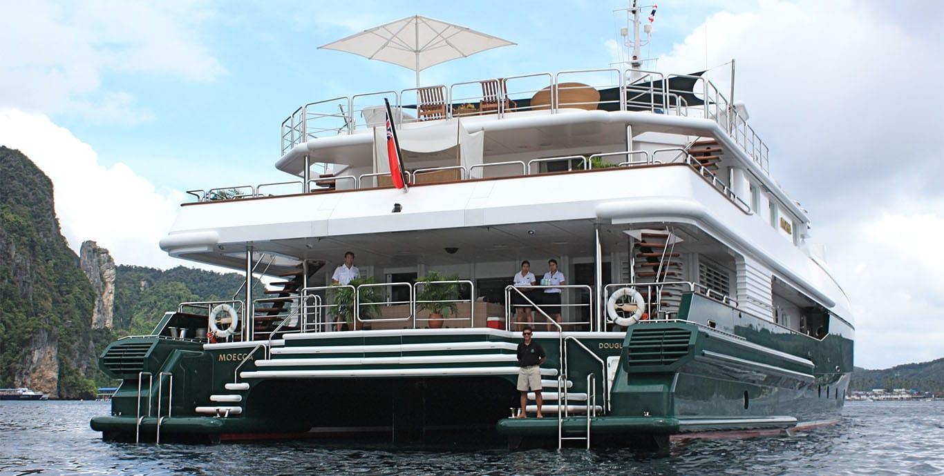 Aboard MOECCA a 150ft (45.72m) luxury motor yacht , built by OCEANFAST YACHTS in 1992