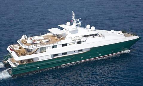 Aboard MOECCA a 150ft (45.72m) luxury motor yacht , built by OCEANFAST YACHTS in 1992