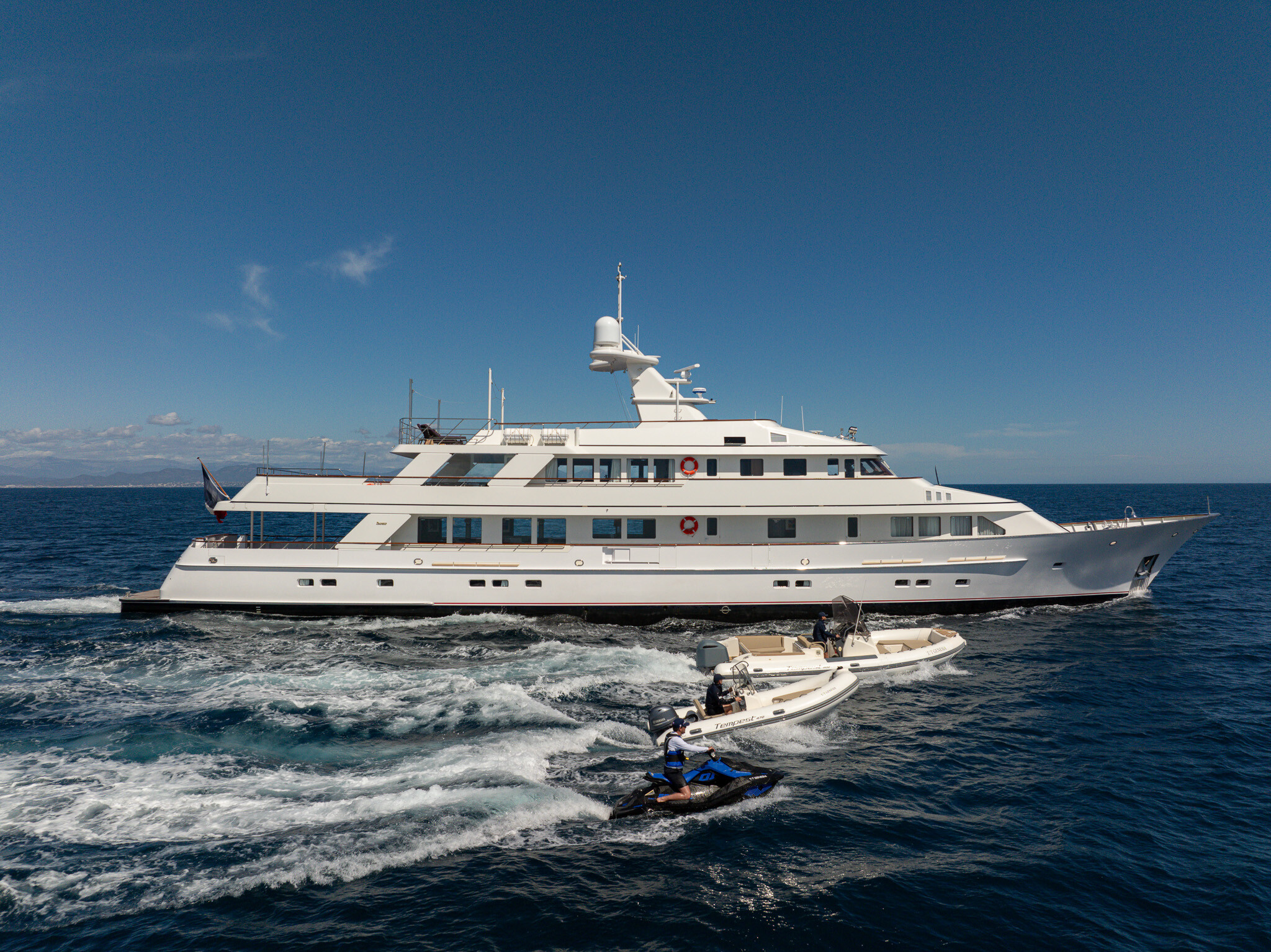 Aboard GENESIA a 159ft (48.46m) luxury motor yacht for Charter available with Fraser Yachts, built by FEADSHIP in 1987