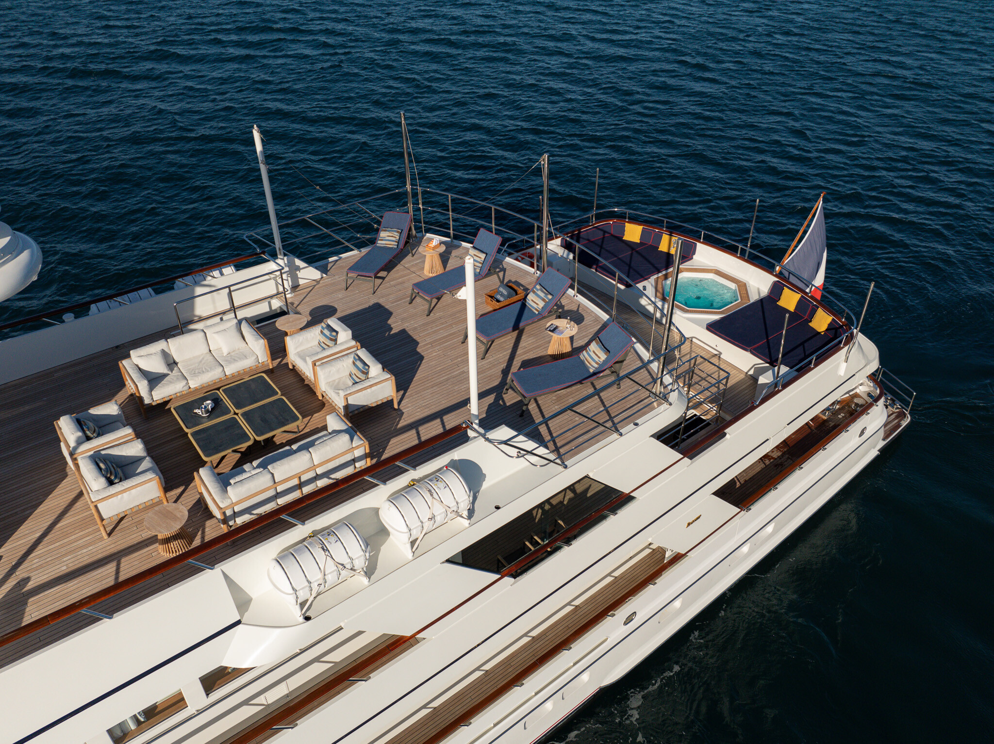 Aboard GENESIA a 159ft (48.46m) luxury motor yacht for Charter available with Fraser Yachts, built by FEADSHIP in 1987