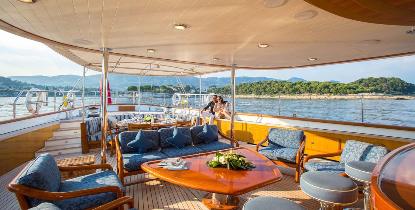 Aboard ANTARA a 152ft (46.33m) luxury sailing yacht for Sale & Charter available with Fraser Yachts, built by PERINI NAVI in 1991