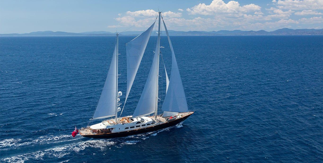 Aboard ANTARA a 152ft (46.33m) luxury sailing yacht for Sale & Charter available with Fraser Yachts, built by PERINI NAVI in 1991