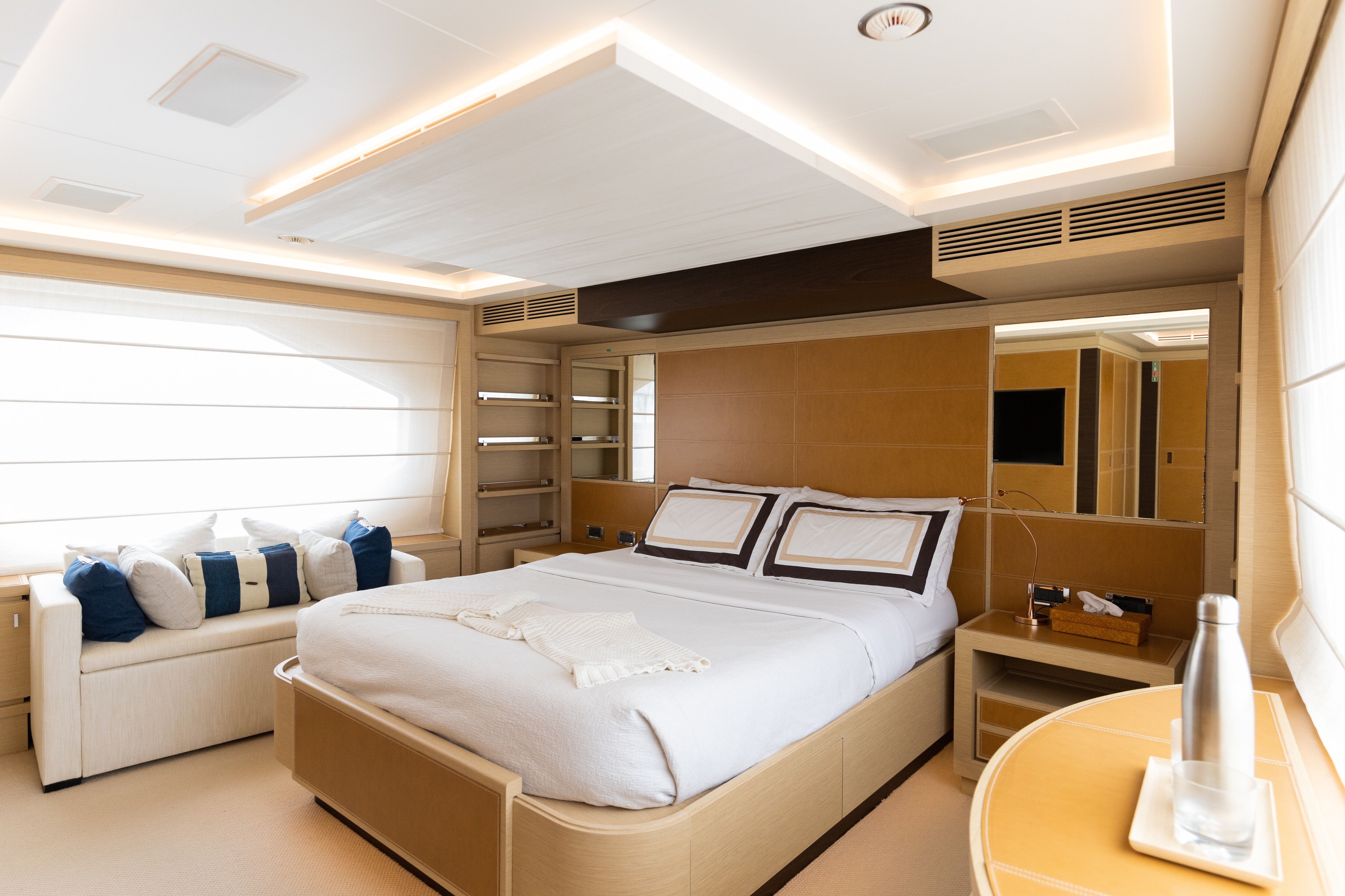 Aboard LIBERTY CALL a 93ft (28.5m) luxury motor yacht , built by BENETTI in 2015