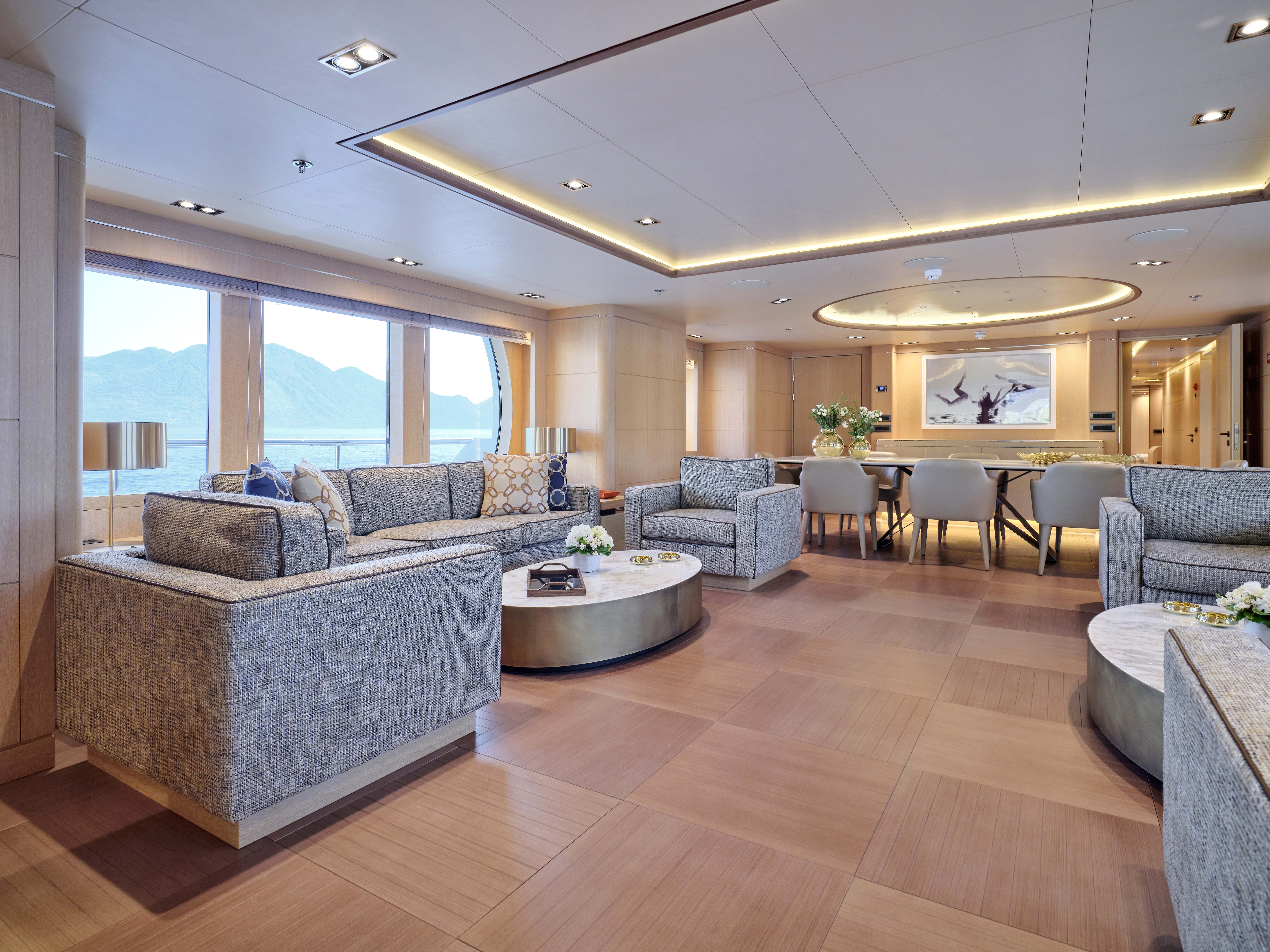 Aboard JAZ a 169ft (51.5m) luxury motor yacht for Charter available with Fraser Yachts, built by AMELS in 1997