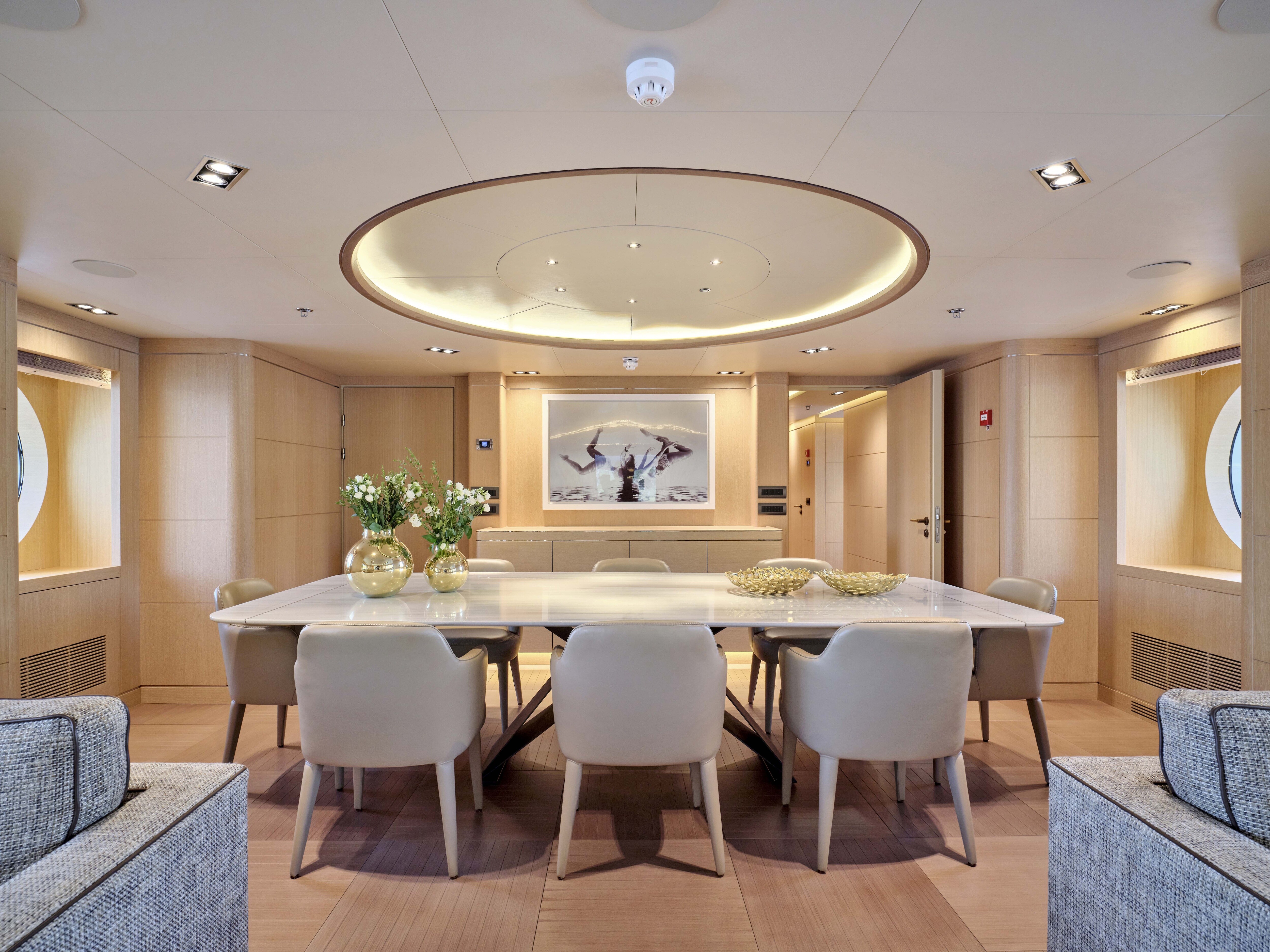 Aboard JAZ a 169ft (51.5m) luxury motor yacht for Charter available with Fraser Yachts, built by AMELS in 1997