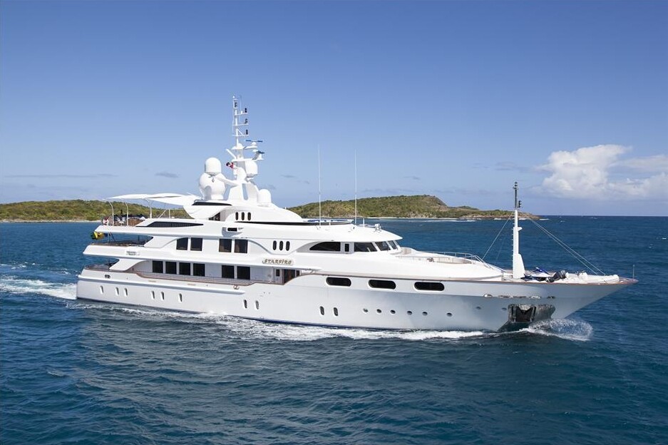 Aboard STARFIRE a 177ft (54m) luxury motor yacht , built by BENETTI in 1997