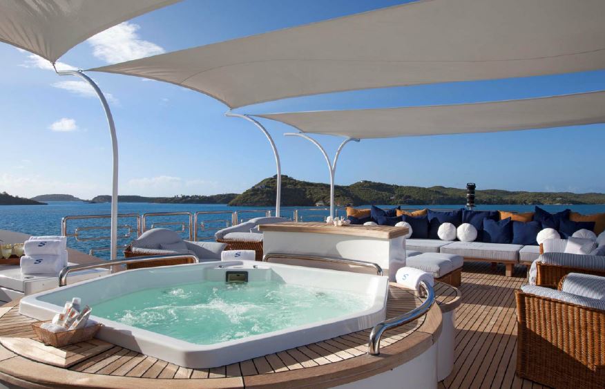 Aboard STARFIRE a 177ft (54m) luxury motor yacht , built by BENETTI in 1997