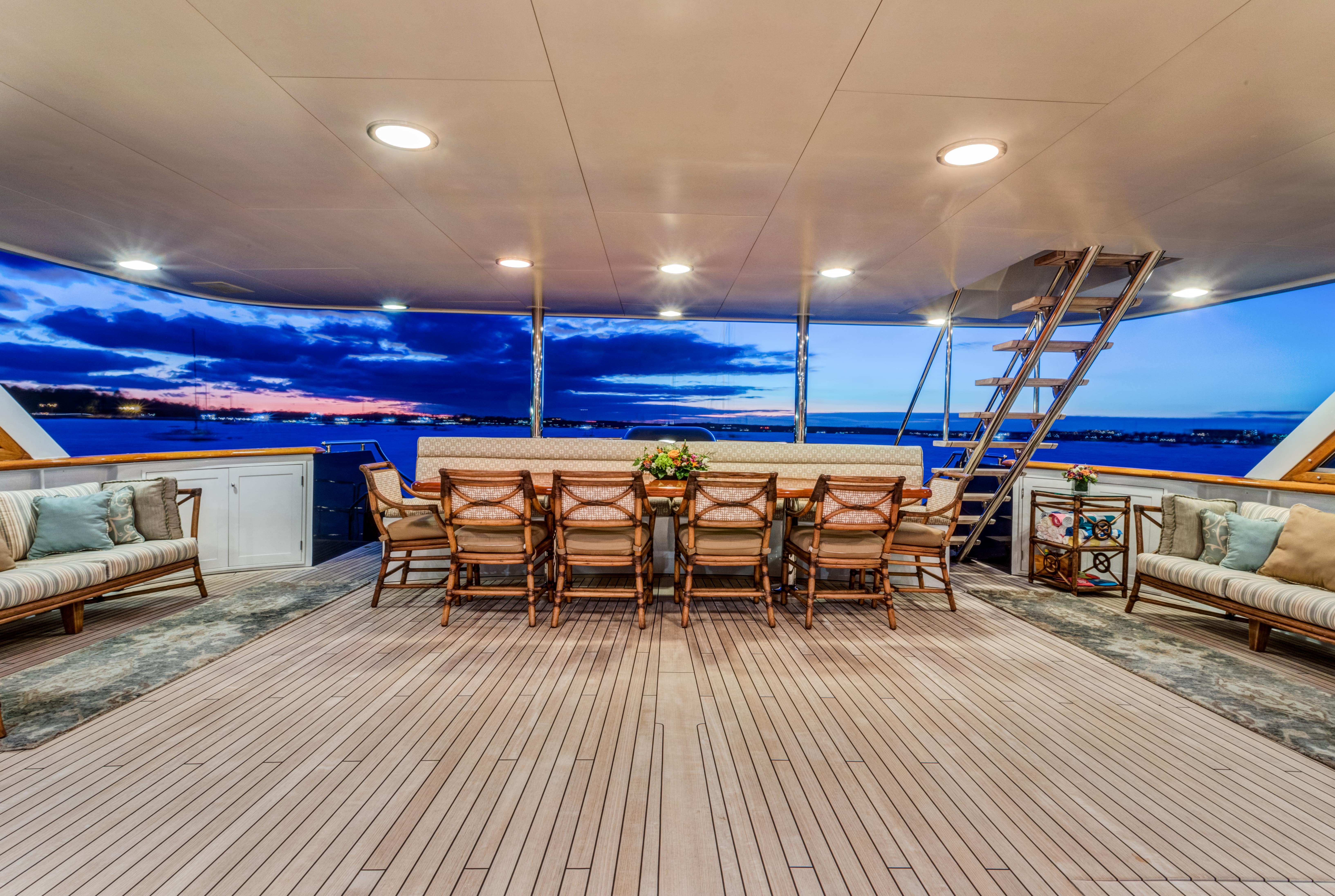Aboard CHANTAL MA VIE a 179ft (54.56m) luxury motor yacht for Charter available with Fraser Yachts, built by FEADSHIP in 1993