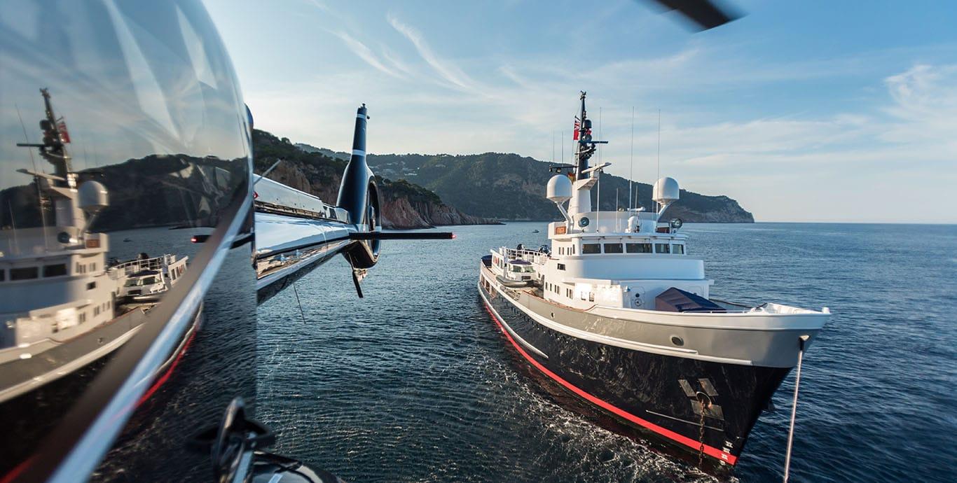Aboard ITASCA a 175ft (53.6m) luxury motor yacht , built by J. & K. SMITS SCHEEPSWERVEN N.V. in 1961