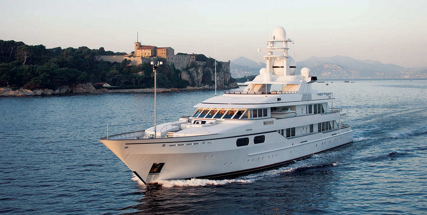 Aboard ATHINA III a 199ft (60.66m) luxury motor yacht , built by FEADSHIP in 1996