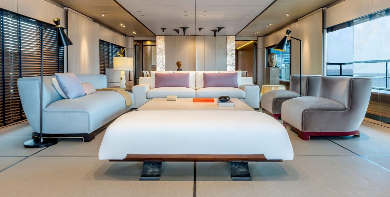 Aboard ENDEAVOUR 2 a 163ft (49.9m) luxury motor yacht , built by ROSSINAVI in 2017