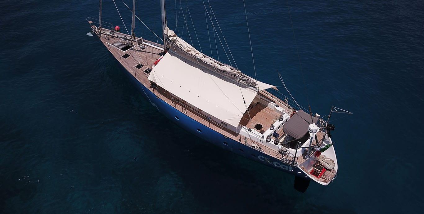 Aboard COCAL a 75ft (22.94m) luxury sailing yacht , built by CANTIERE TORMENE in 2001