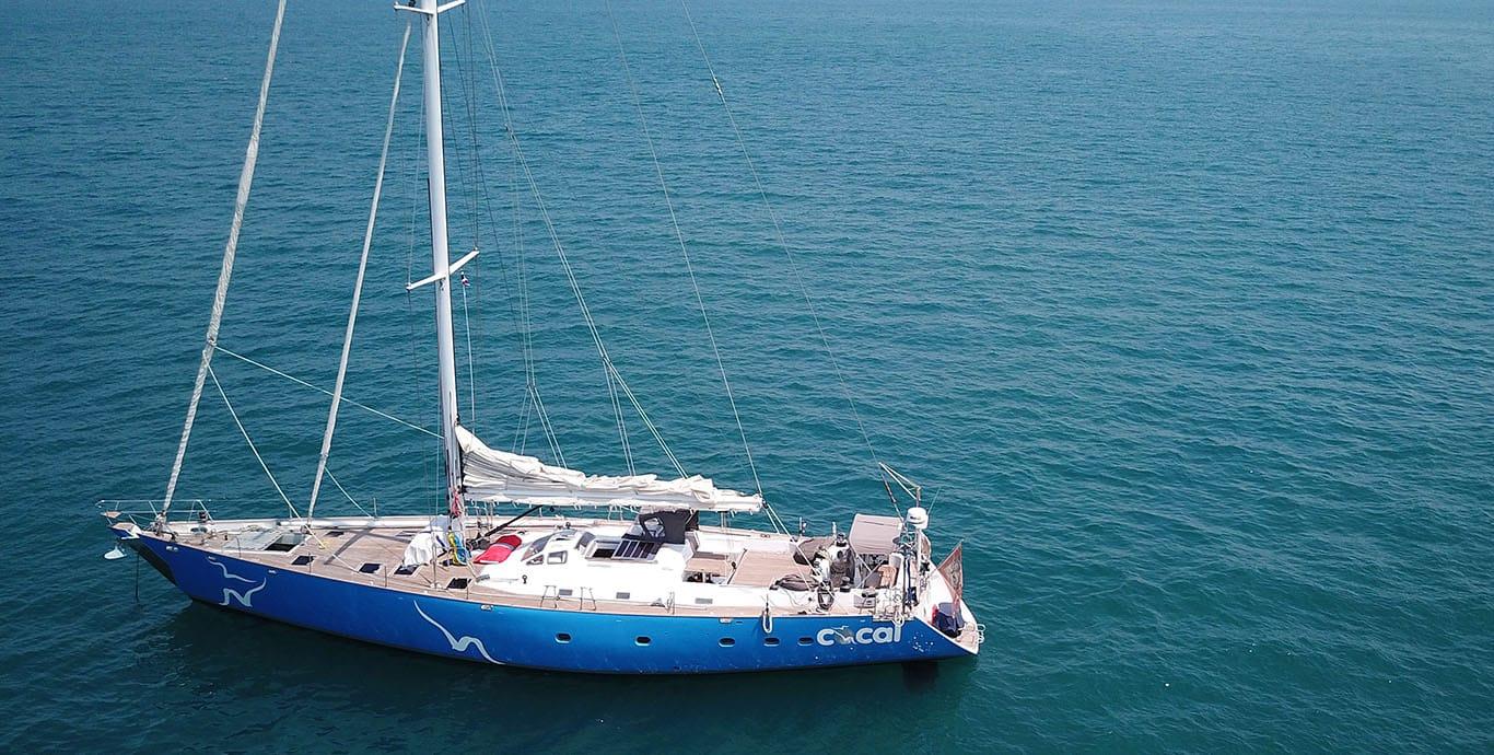 Aboard COCAL a 75ft (22.94m) luxury sailing yacht , built by CANTIERE TORMENE in 2001