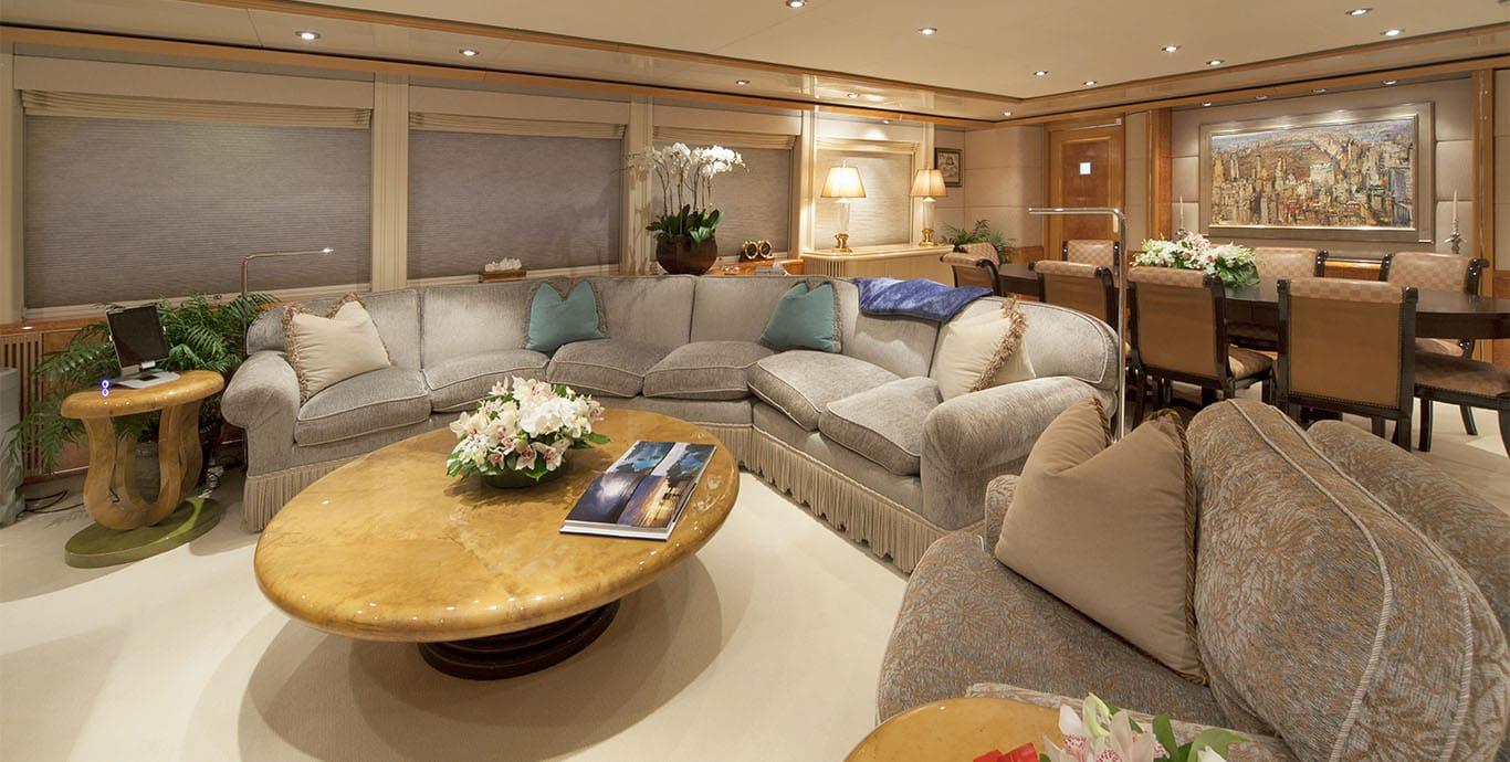 Aboard CV-9 a 131ft (39.93m) luxury motor yacht , built by DELTA MARINE in 1995