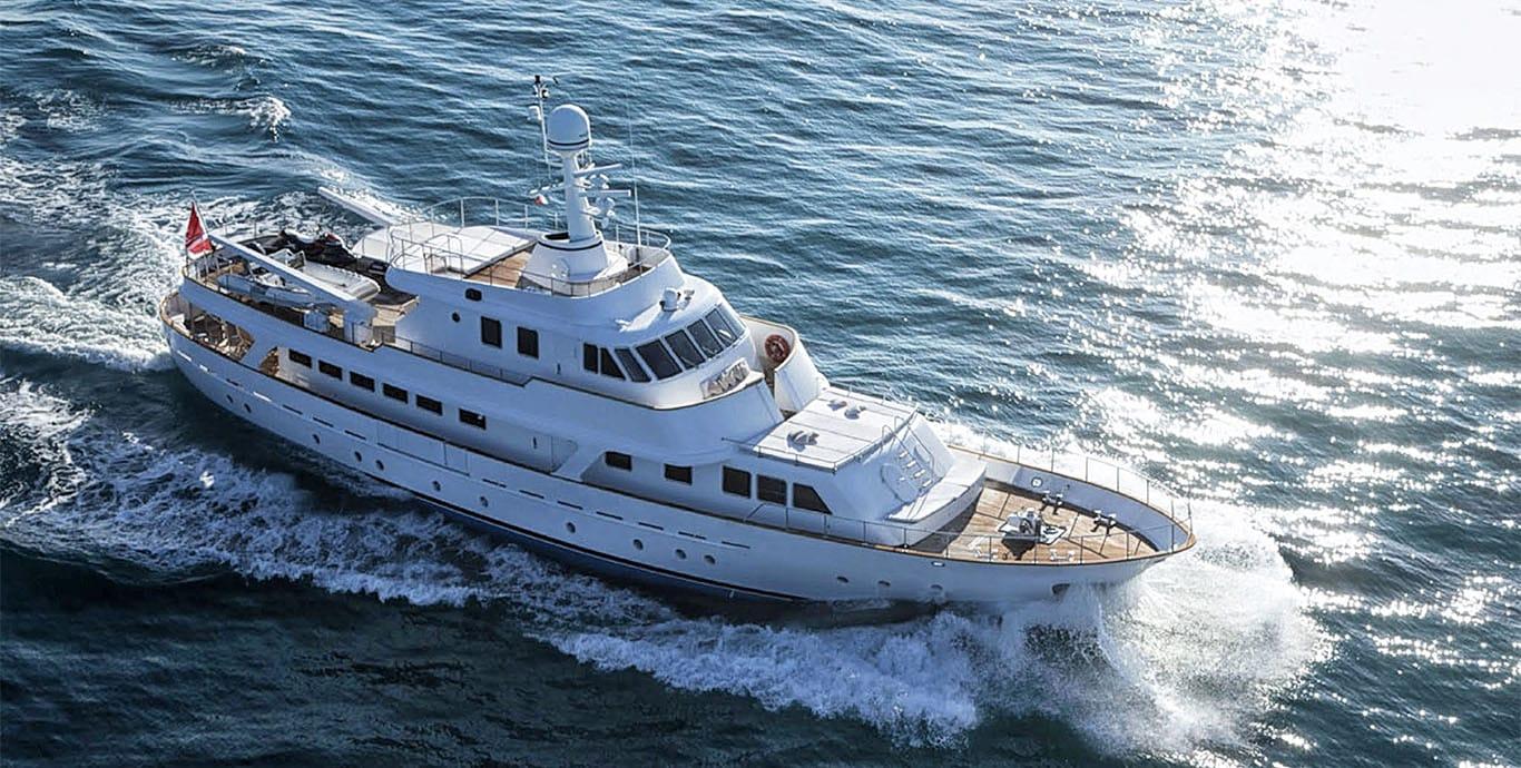 Aboard MIZAR a 103ft (31.5m) luxury motor yacht , built by BENETTI in 1973
