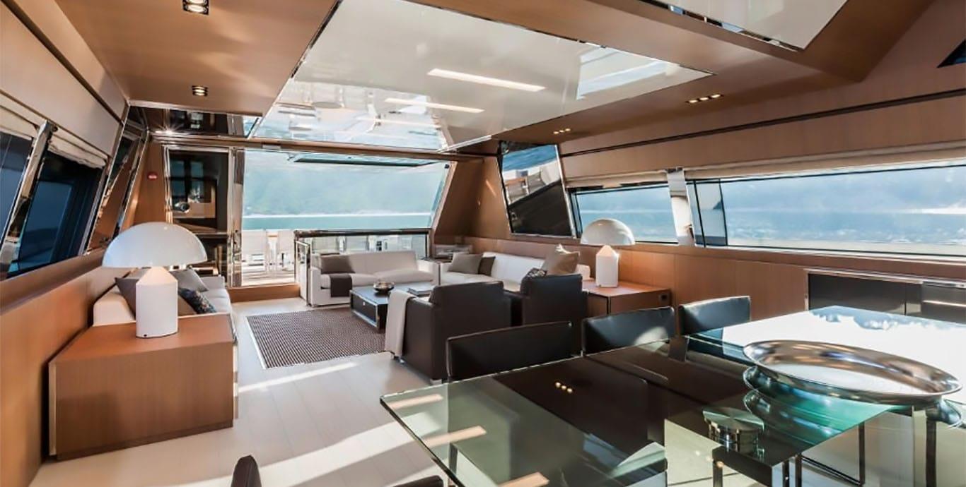 Aboard CHOP CHOP a 122ft (37.19m) luxury motor yacht , built by RIVA in 2014