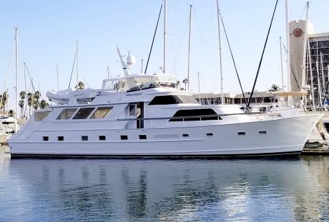 Aboard ROYAL EAGLE II a 82ft (24.99m) luxury motor yacht , built by BROWARD in 1982