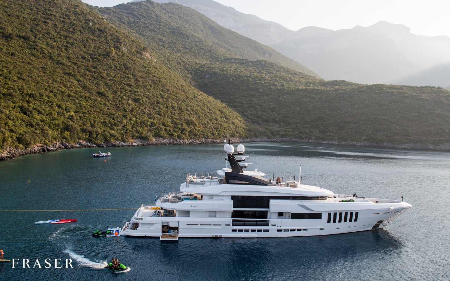 Aboard OURANOS a 163ft (49.9m) luxury motor yacht , built by ADMIRAL in 2016