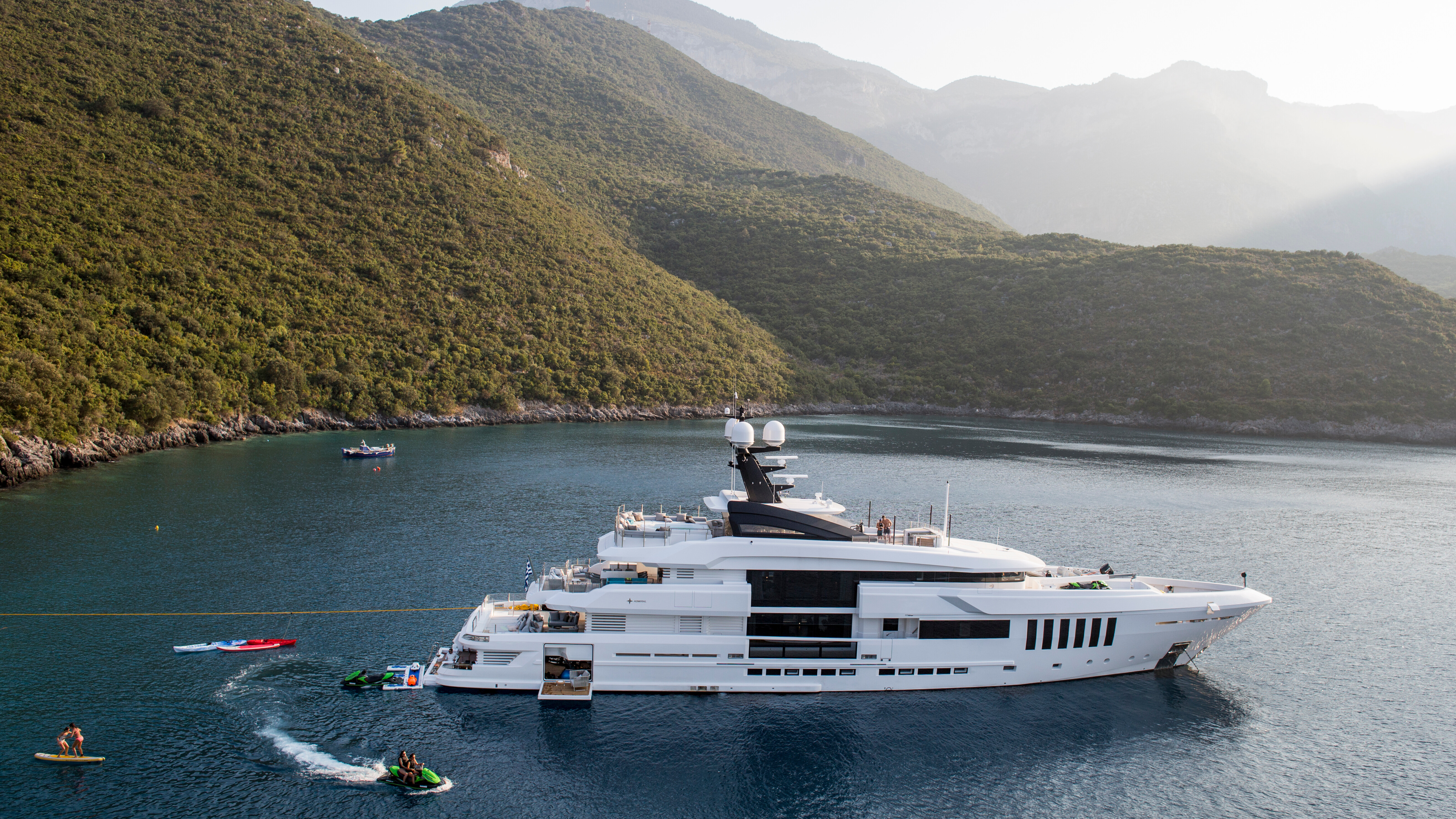 Aboard OURANOS a 163ft (49.9m) luxury motor yacht , built by ADMIRAL in 2016