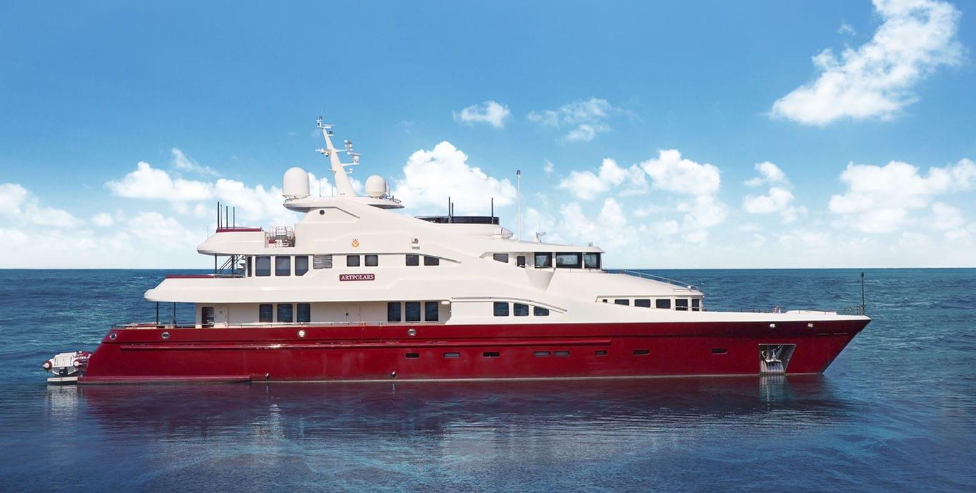 Aboard ARTPOLARS a ft (40.56m) luxury motor yacht , built by LIMAN in 2013
