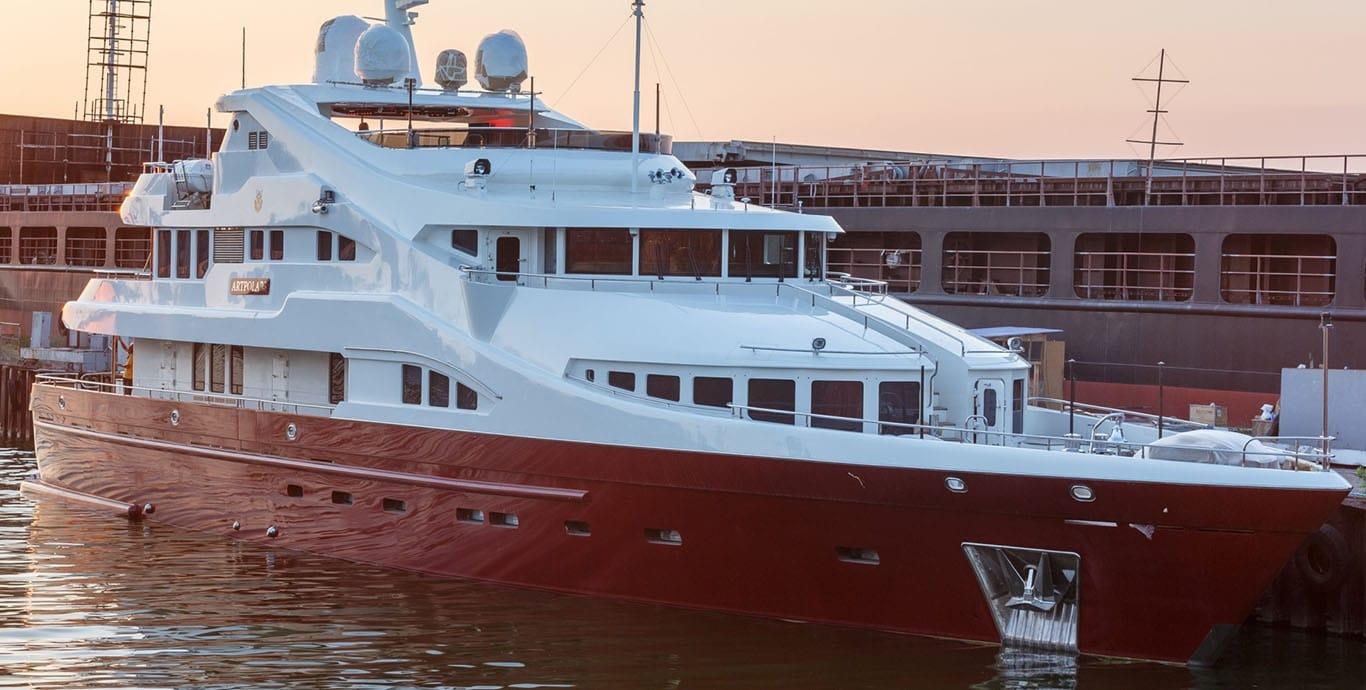 Aboard ARTPOLARS a ft (40.56m) luxury motor yacht , built by LIMAN in 2013