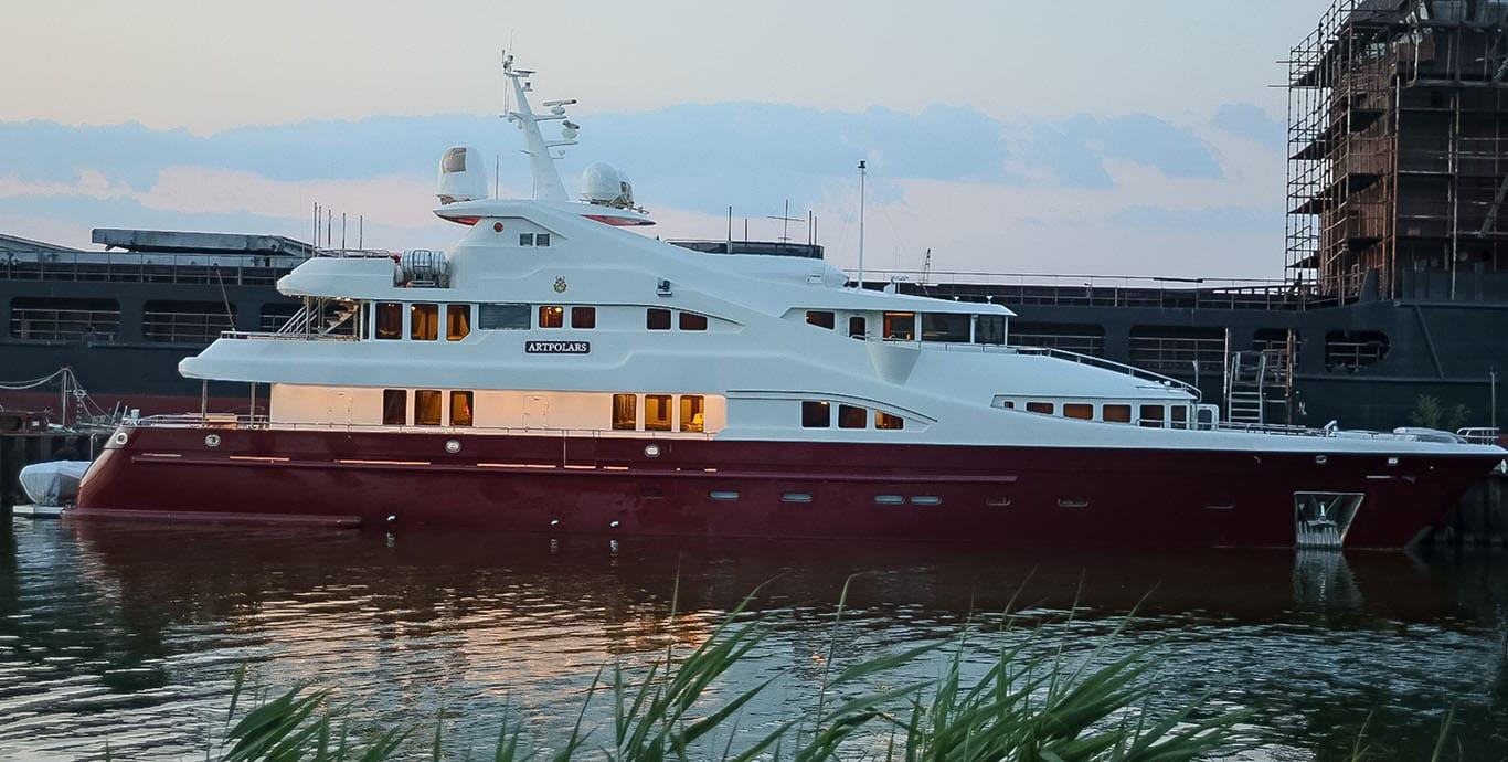 Aboard ARTPOLARS a ft (40.56m) luxury motor yacht , built by LIMAN in 2013