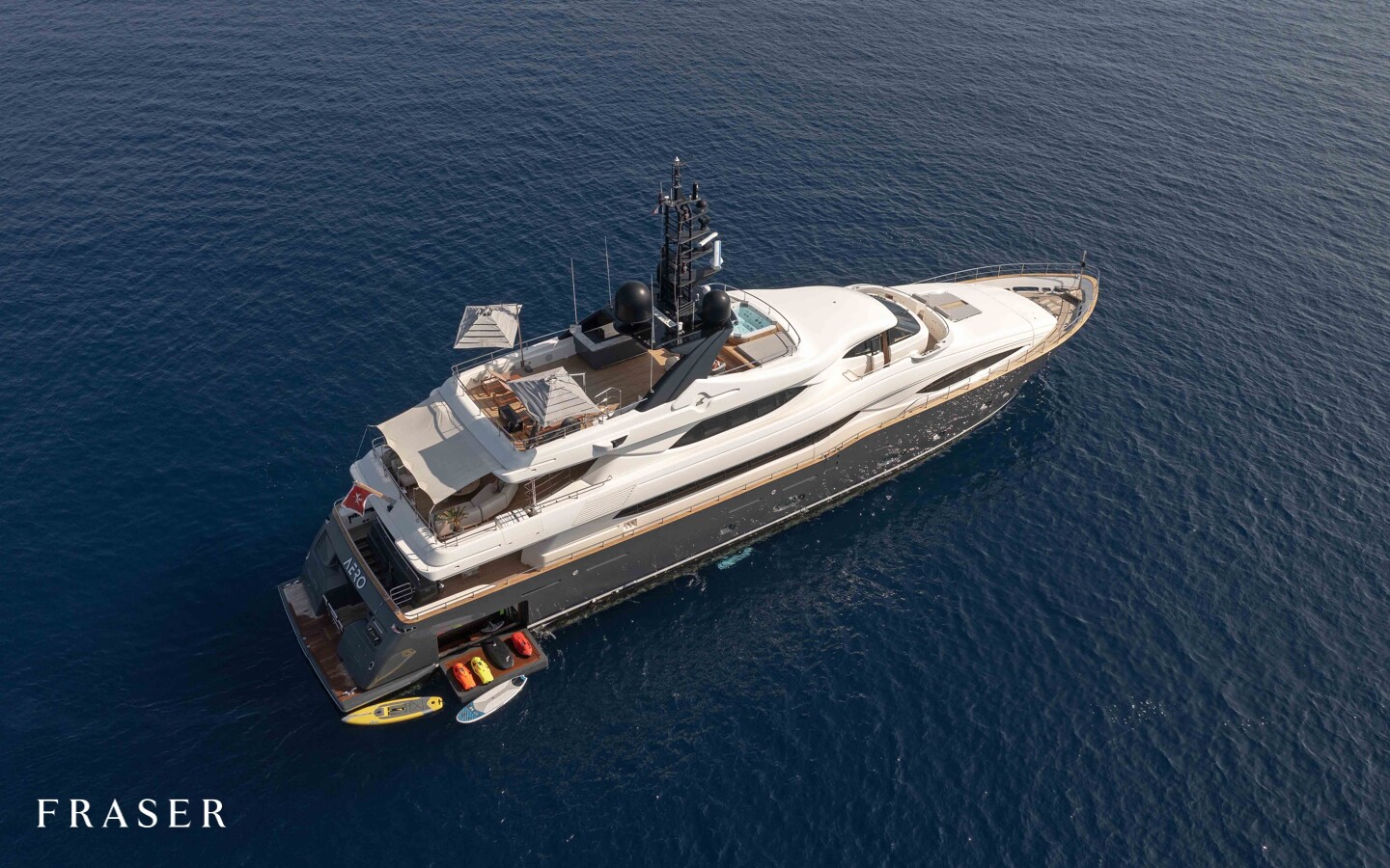 Aboard AERO a 129ft (39.6m) luxury motor yacht for Charter available with Fraser Yachts, built by CRN in 2011