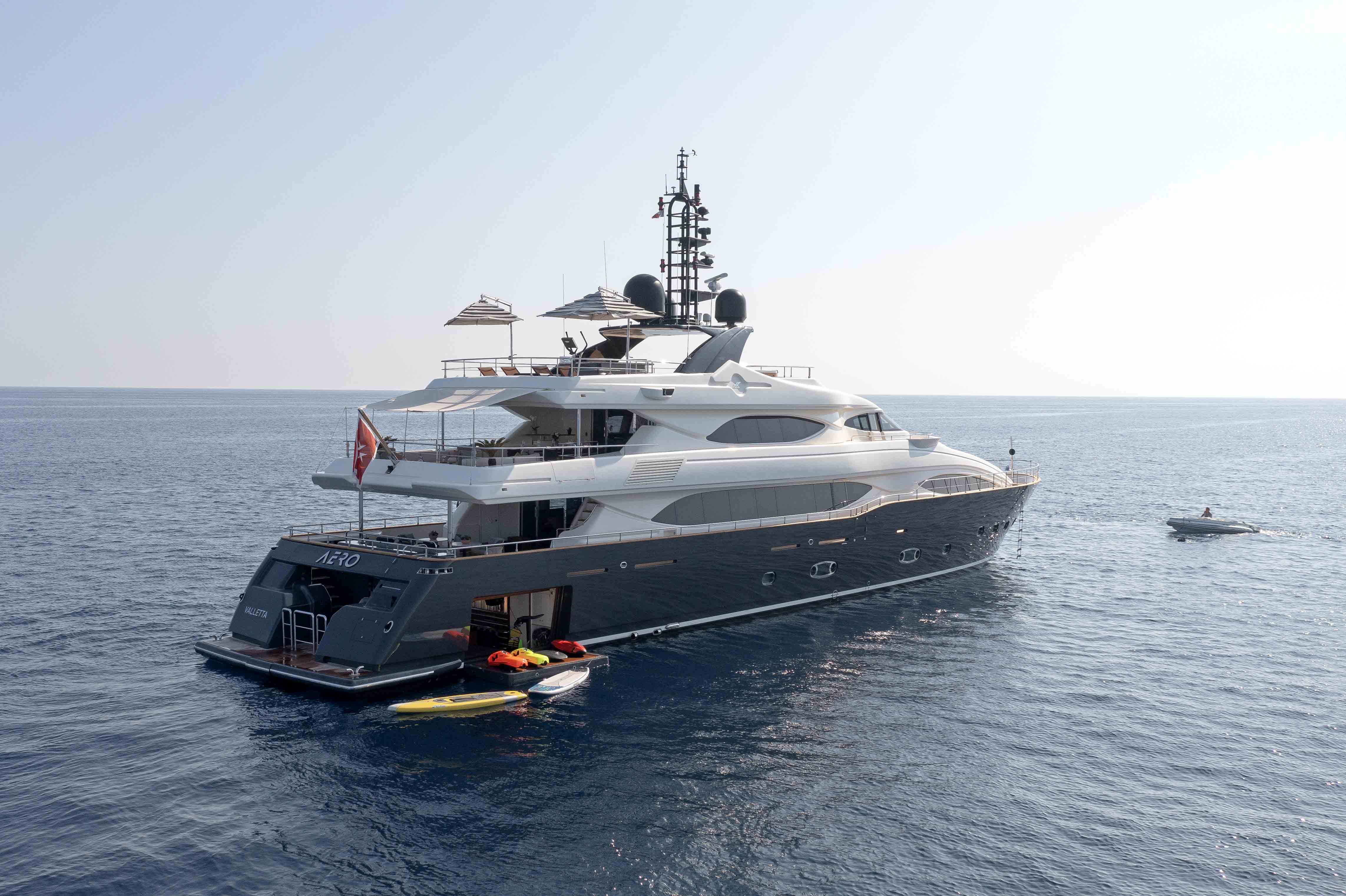 Aboard AERO a 129ft (39.6m) luxury motor yacht for Charter available with Fraser Yachts, built by CRN in 2011
