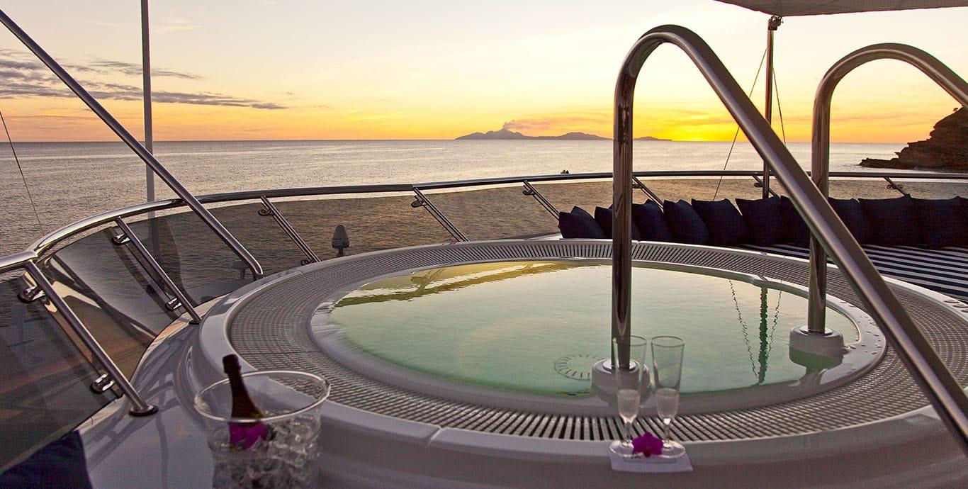 Aboard DIAMOND A a 188ft (57.3m) luxury motor yacht , built by ABEKING & RASMUSSEN in 1998